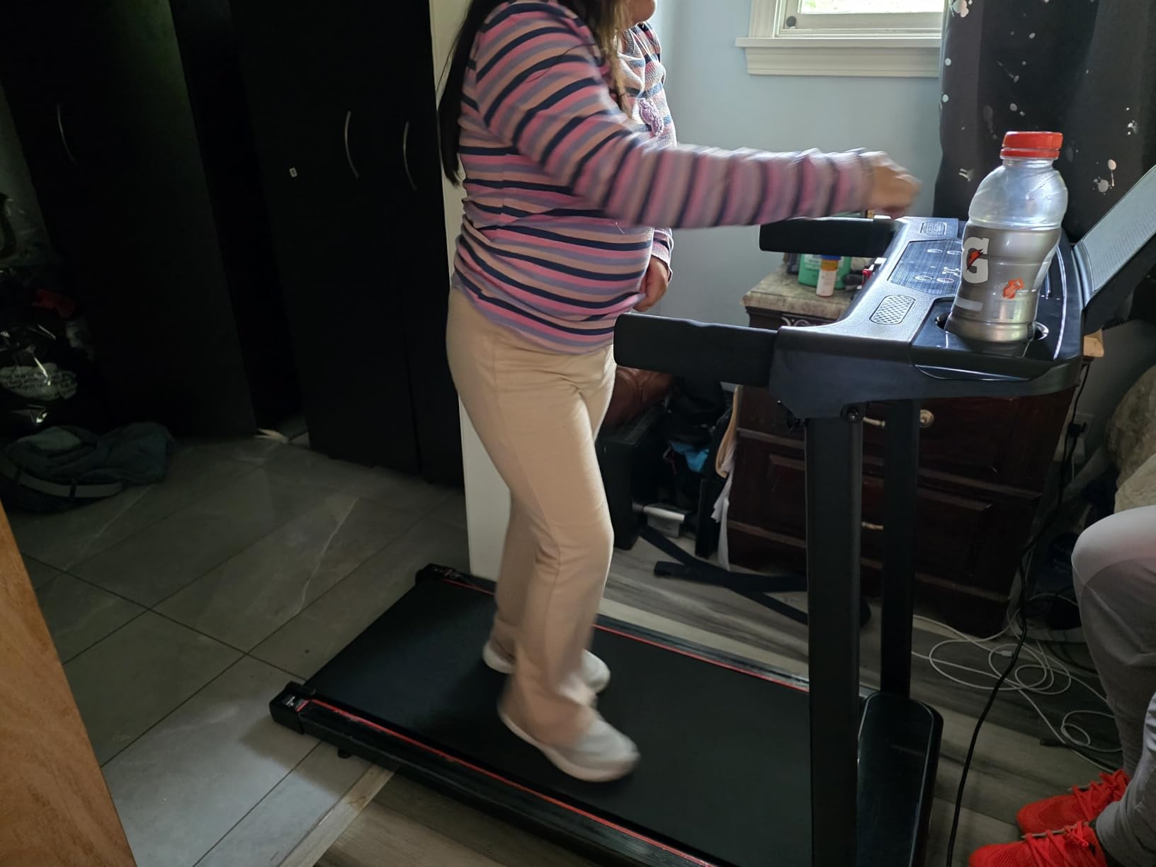 Treadmills for Home 3.0HP Foldable Treadmill with 12% Incline Small customer photo 1