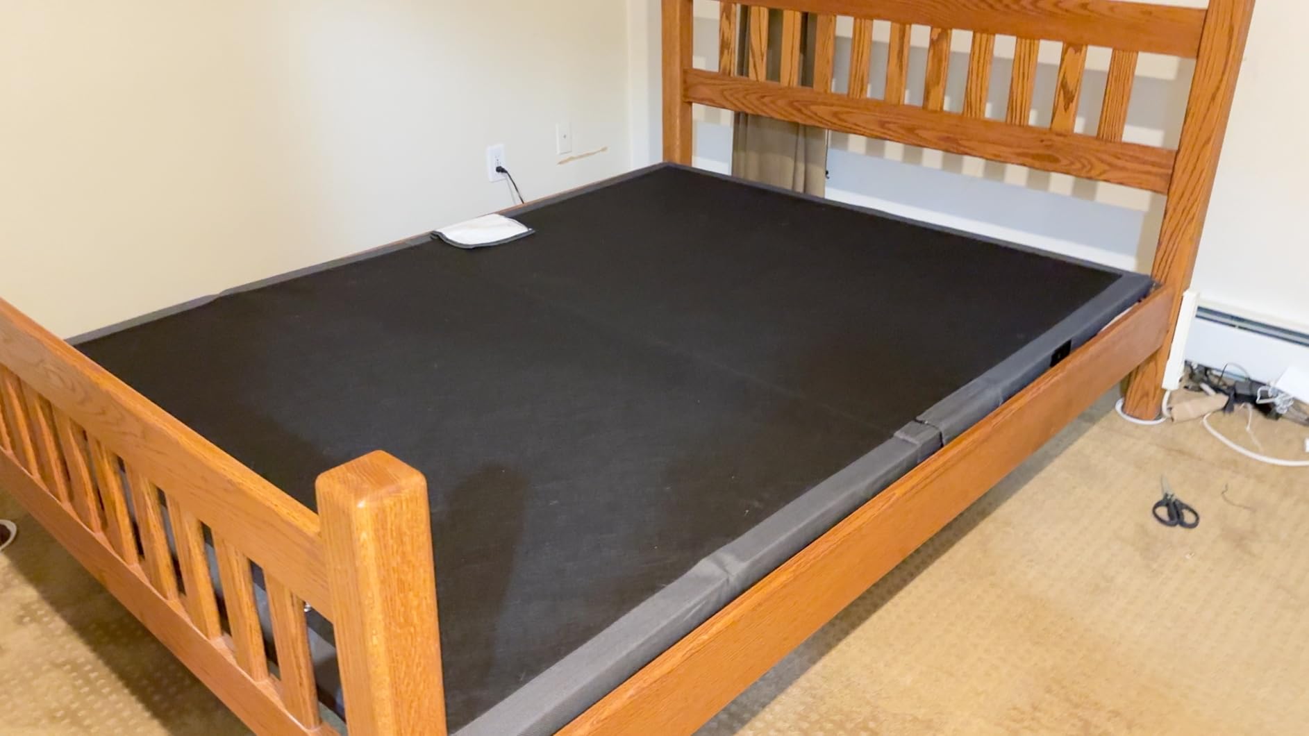 Amada Full Adjustable Bed Frame with Massage and Zero Gravity | Head and foot incline for reading and TV, dual-side USB charging, under-bed nightlight, 4 height options, anti-snore mode customer photo 2