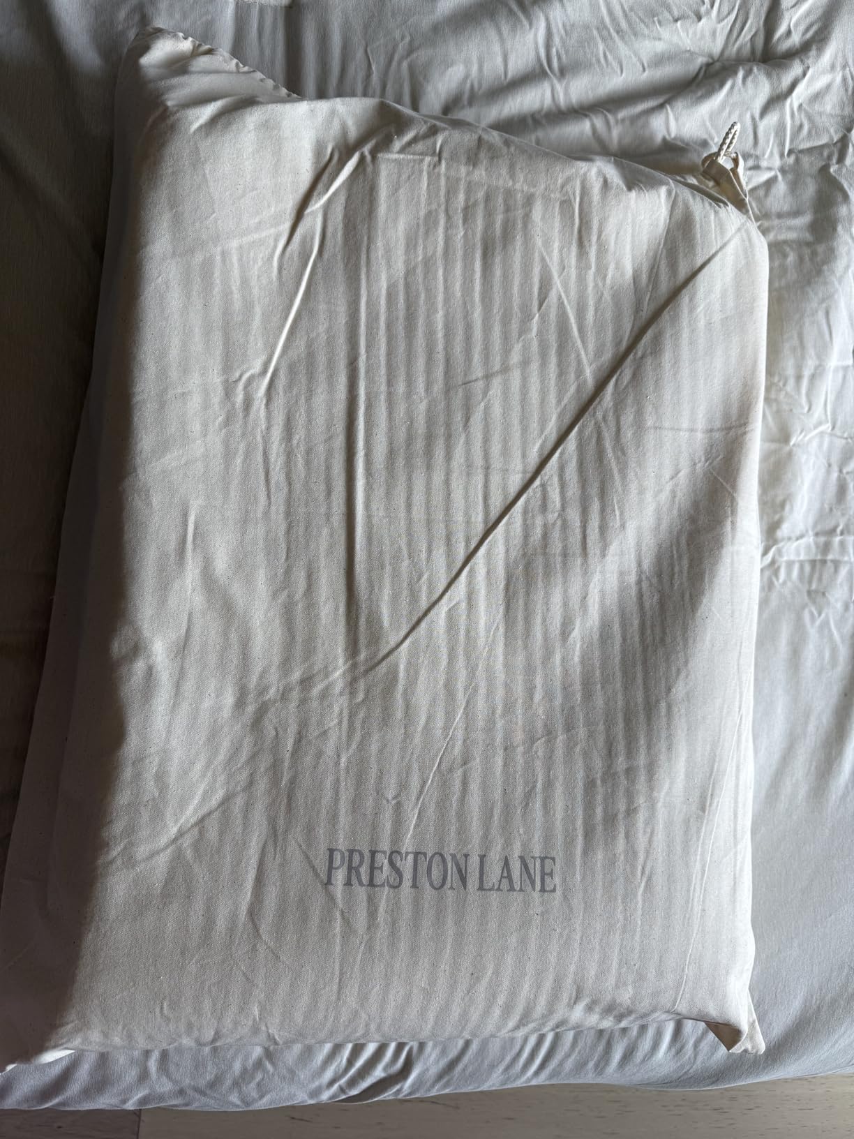 Preston Lane Greenwich Weighted Blanket for Adults 15 lbs, Heavy, 86x47 in | 100% Cotton, Breathable & Heavy Throw Blanket, Chemical-Free, Bedroom Decor Essentials, Made in Portugal, Cozy Home Decor customer photo 1