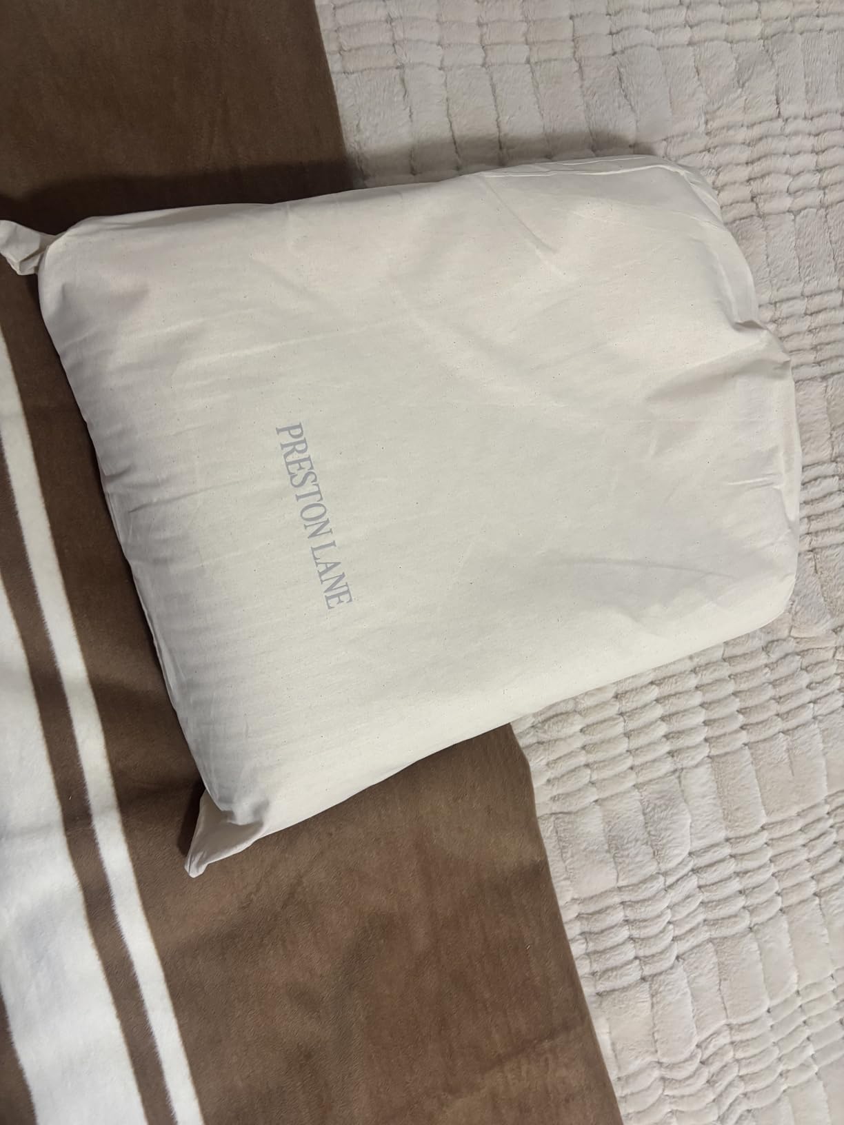 Preston Lane Greenwich Weighted Blanket for Adults 15 lbs, Heavy, 86x47 in | 100% Cotton, Breathable & Heavy Throw Blanket, Chemical-Free, Bedroom Decor Essentials, Made in Portugal, Cozy Home Decor customer photo 2