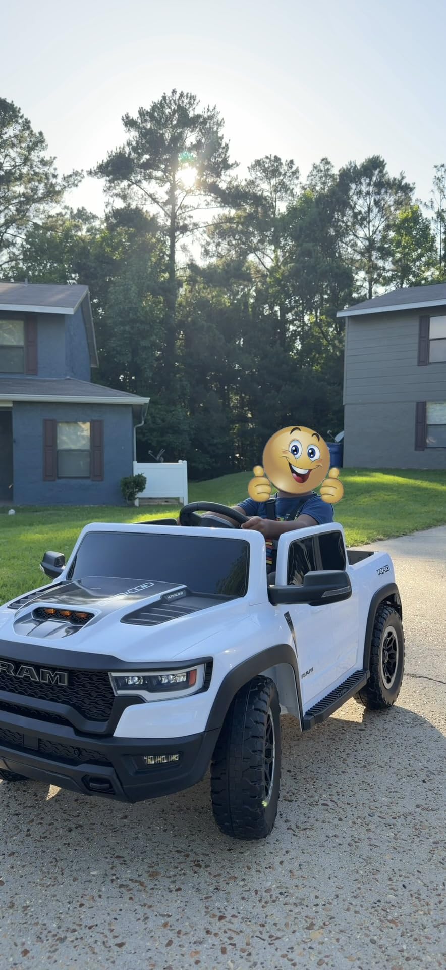 First Ride On 24V Ride on Toys for Big Kids, Licensed RAM 1500 RHO Electric Car for Kids w/Remote Control, Ride on Truck w/Bluetooth, LED Lights, Truck Bed Storage, Gear Shifter & Soft Start customer photo 1