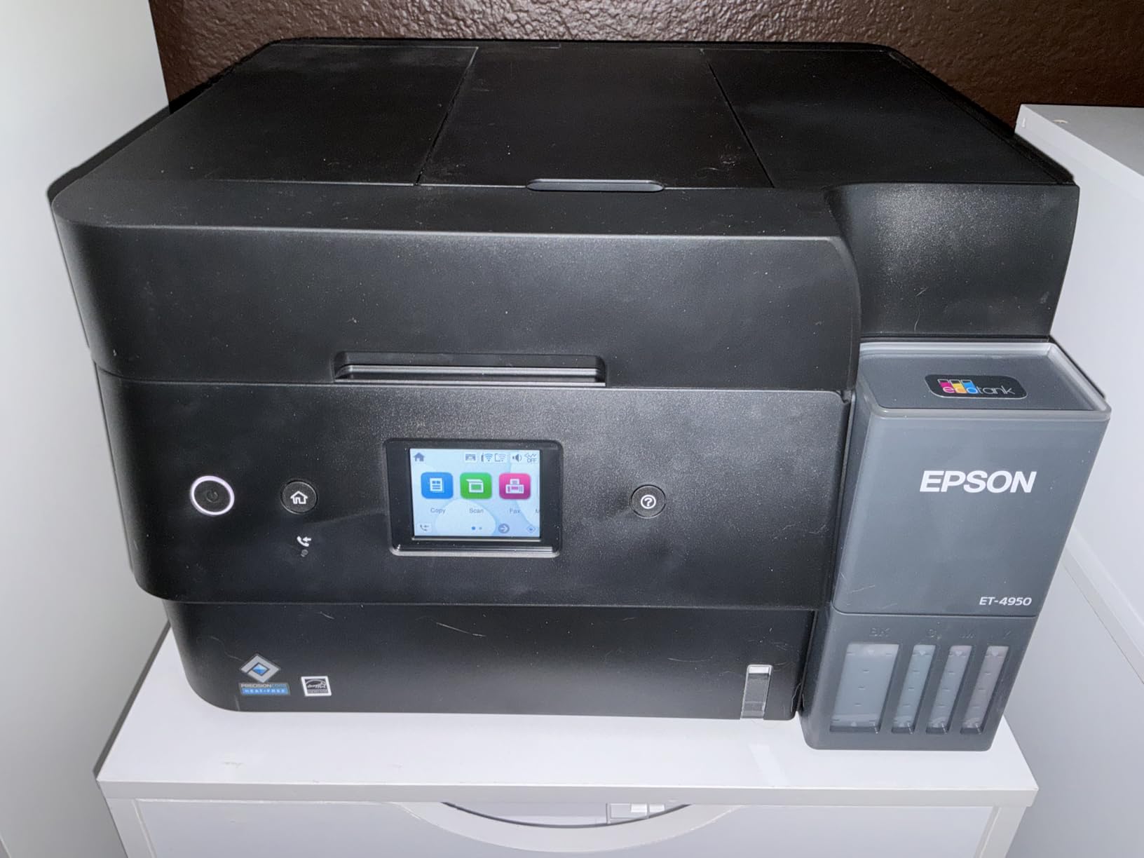 Epson EcoTank ET-4950 Wireless Color All-in-One Supertank Printer - White customer photo 2