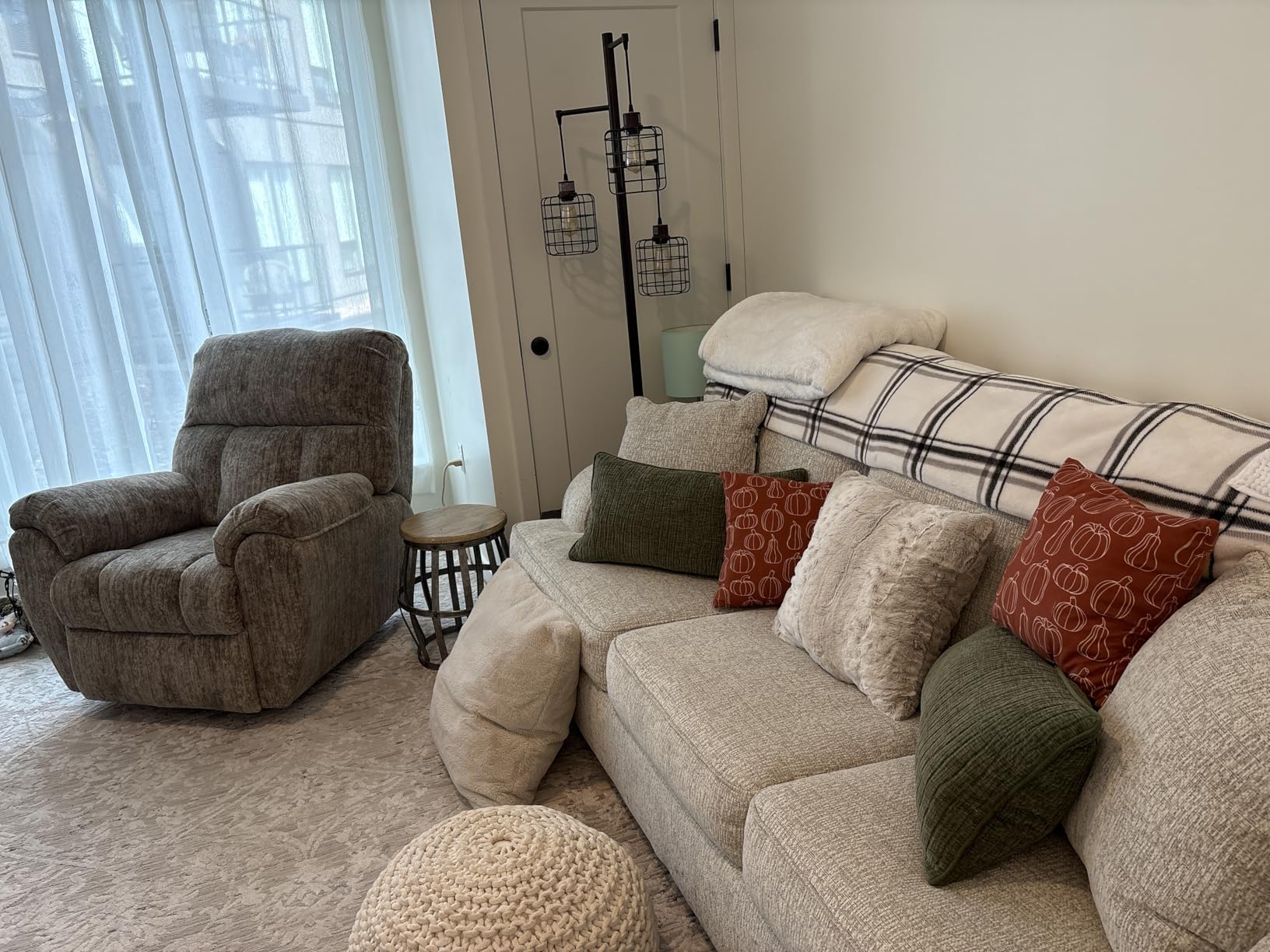 Signature Design by Ashley Manual Rocker Recliner Chair, Chocolate Brown | Supportive 41 in tall backrest, Plush pillow-top arms, 100% polyester fabric, 13 in wall distance, RiverCam customer photo 1