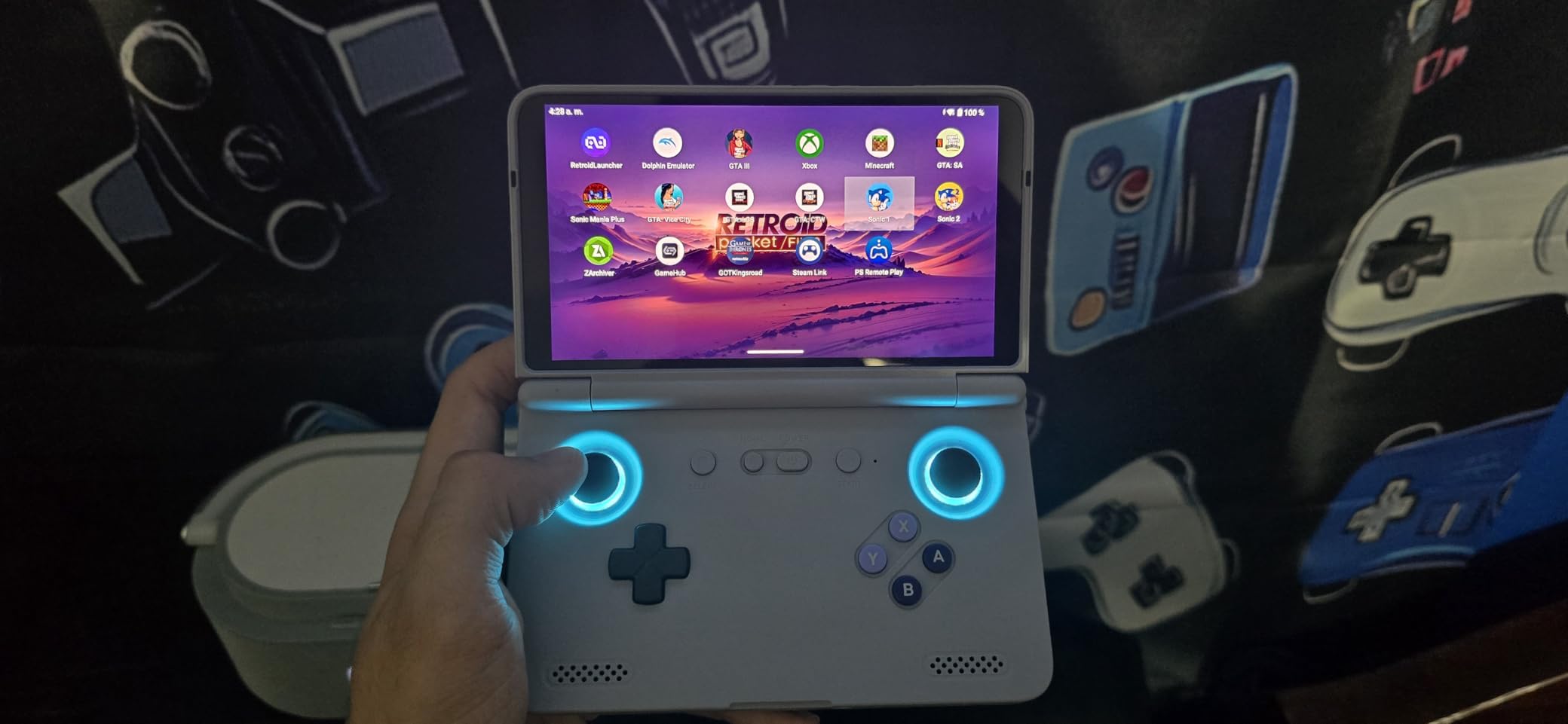 Retroid Pocket Flip 2 Retro Game Console, 5.5