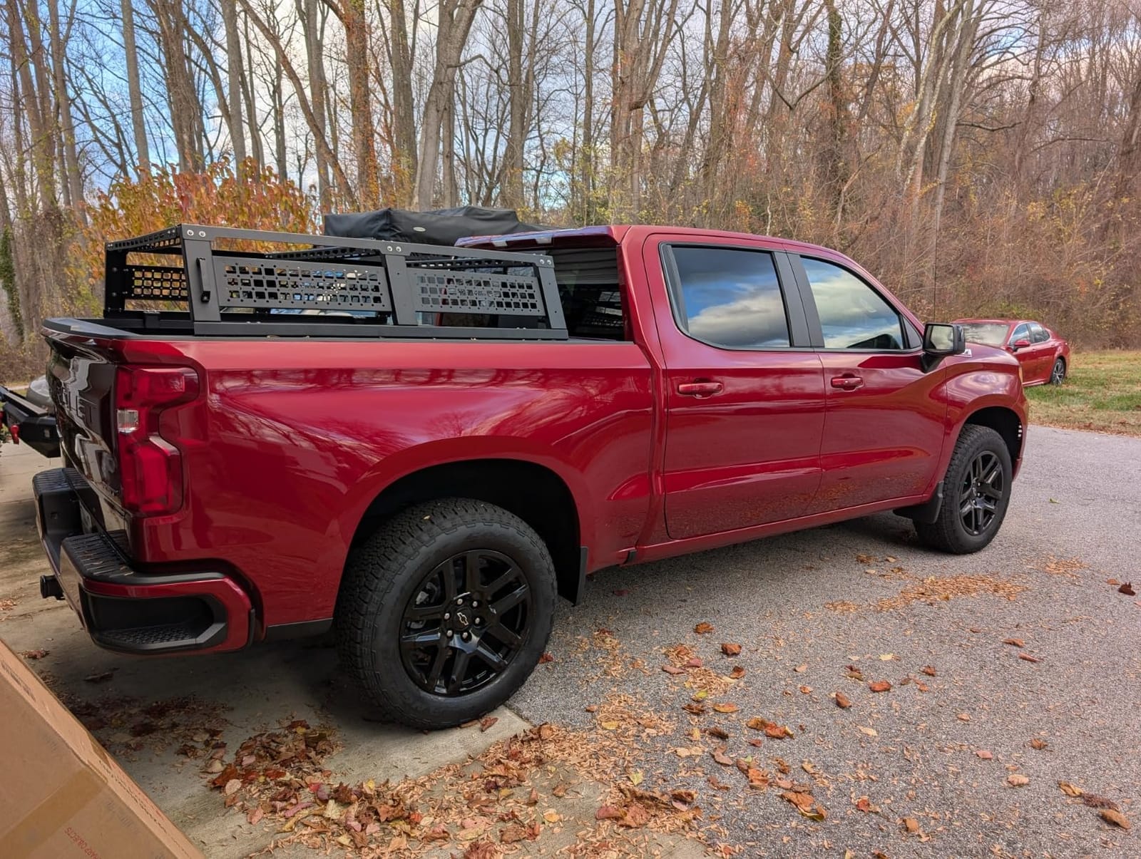 JOYTUTUS 18.8 Inch High Full Size Truck Bed Rack with Foldable Molle Panel | Overland Bed Racks for Trucks Compatible with F150 F250 F350 Silverado Sierra Ram, Truck Bed Rack for Roof Top Tent customer photo 2