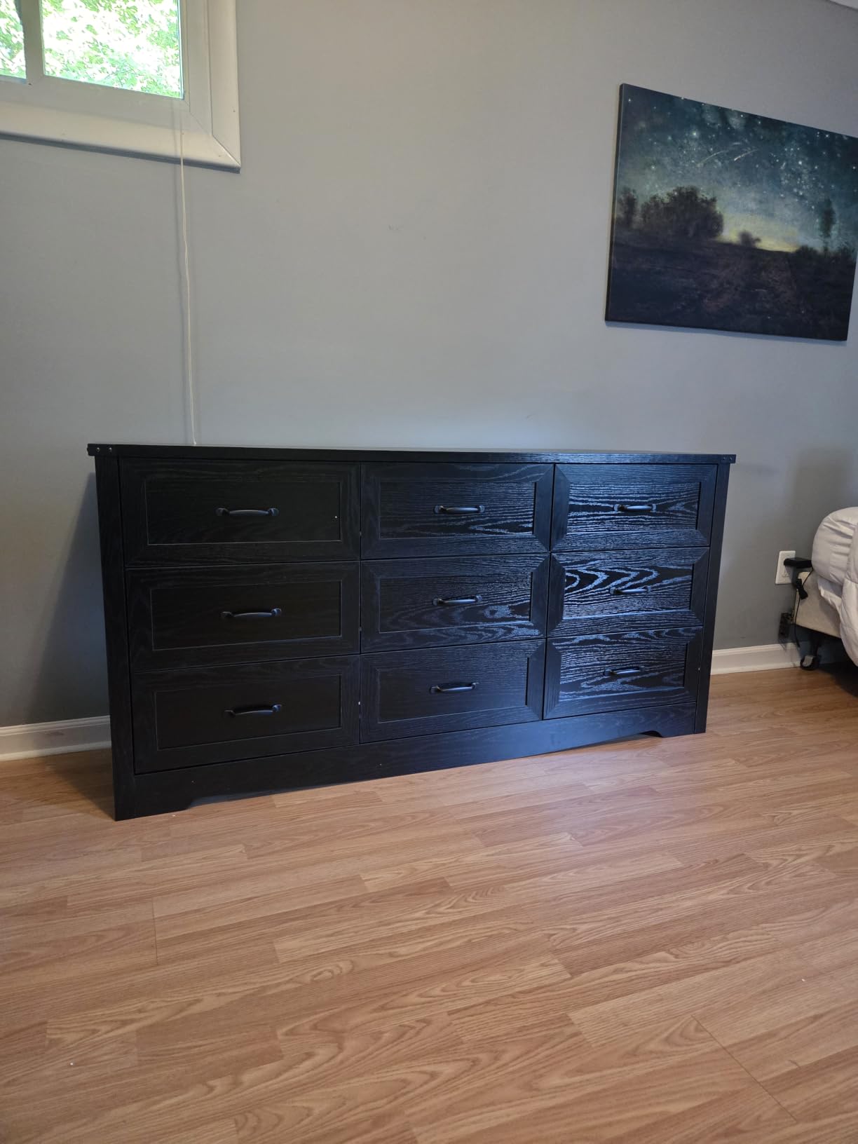BORNOON 6-Drawer Dresser for Bedroom, Modern Wooden Chest of Drawers with Metal Handles, Anti-Tipping Design, Sturdy and Stable Storage Organizer for Living Room, Entryway, Home Office customer photo 1