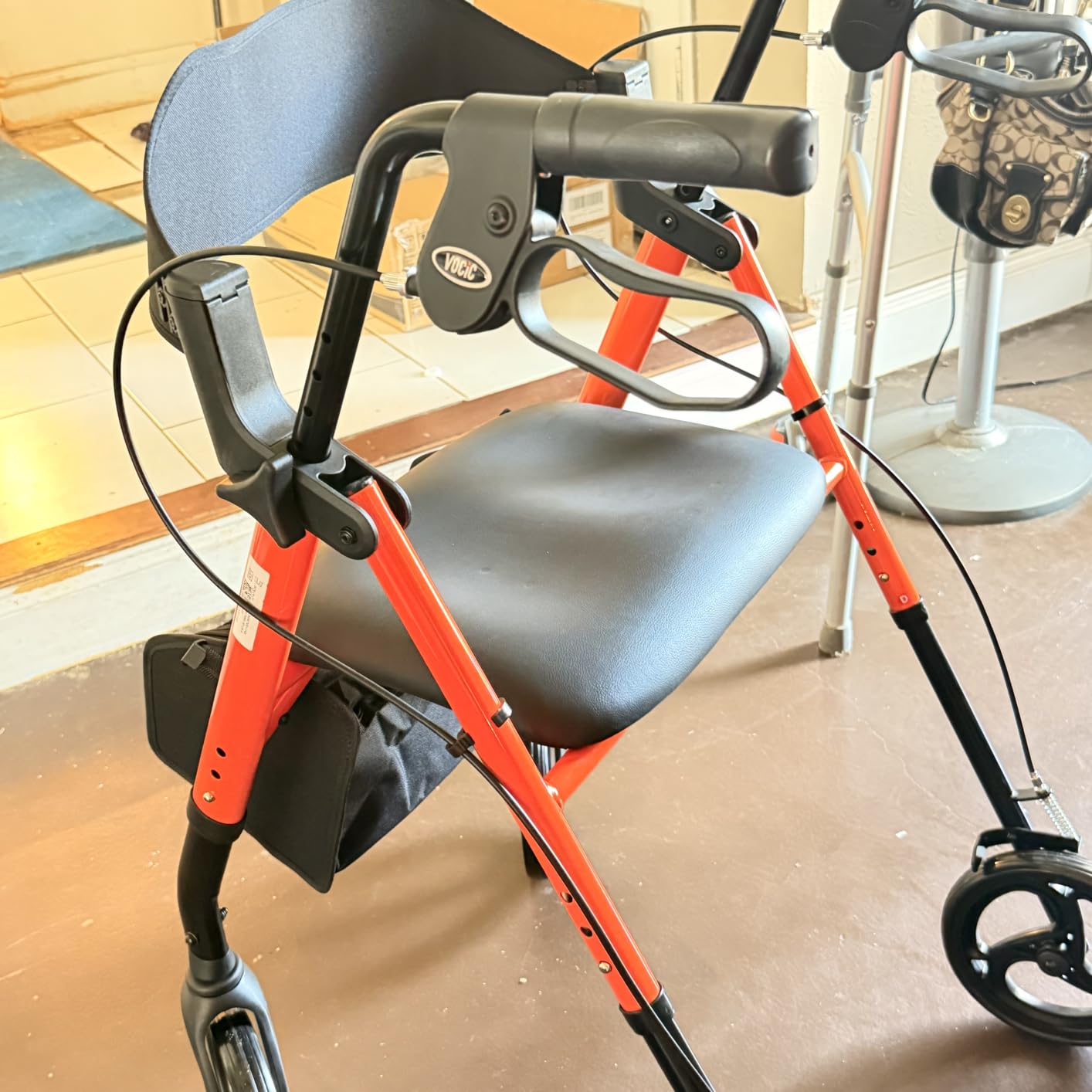 VOCIC Z21 Rollator Walker for Seniors with Seat, 8