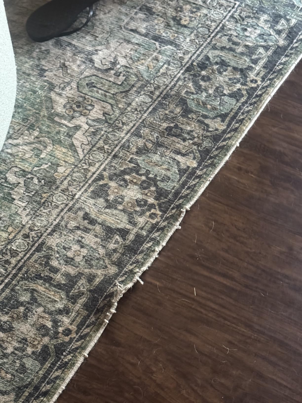 8x10 Area Rugs for Living Room: Washable Bedroom Rug Non Slip Large Carpet - Low Pile Soft Faux Wool Non Shedding Stain Resistant Boho Rug for Dining Under Table Dorm Playroom Nursery Office Farmhouse customer photo 2