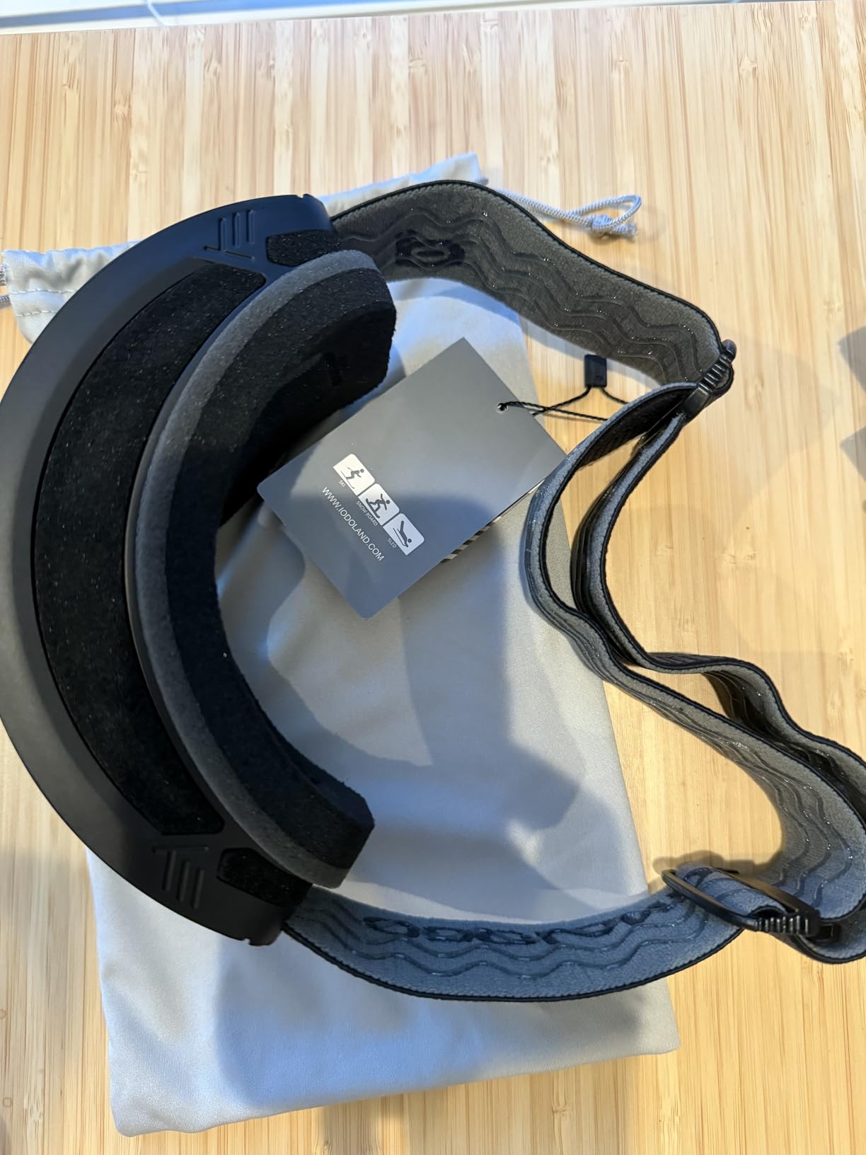 Odoland Anti-Fog Photochromic Ski Goggles with Pattern Strap customer photo 2