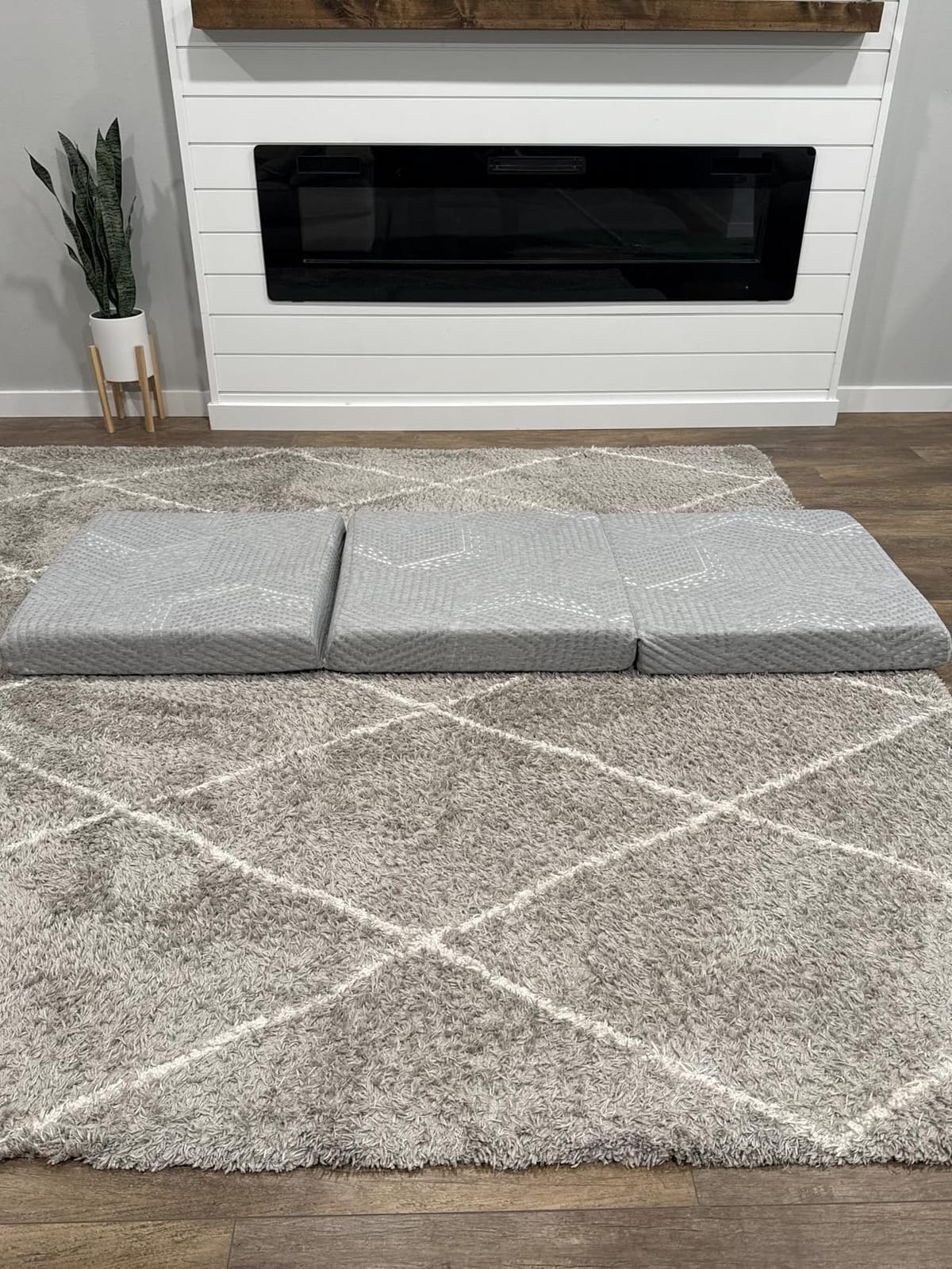 MLILY Trifold Memory Foam Mattress, 6 inch Queen Foldable Mattress | Portable Floor Folding Mattress with Collapsible and Removable Cover, Travel and Guest Mat, 80