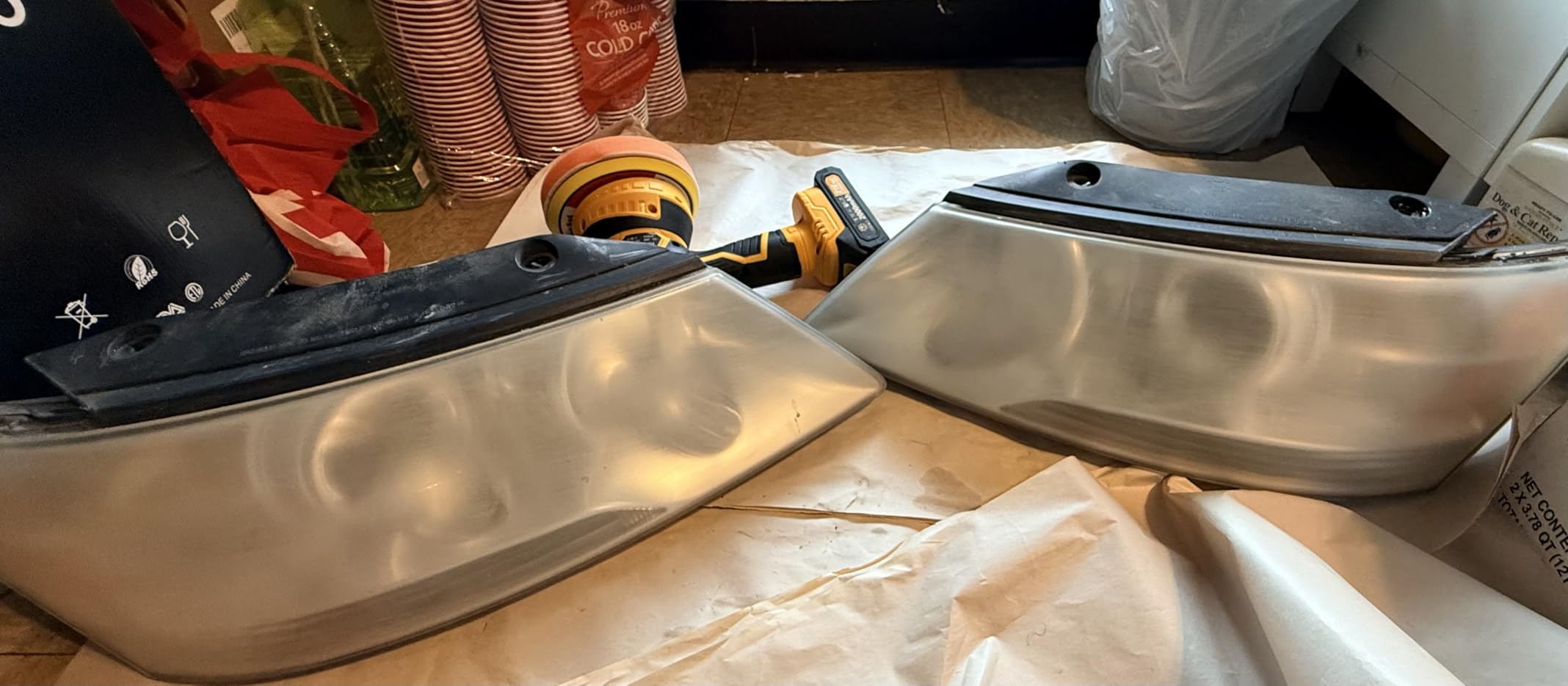 Cordless Car Buffer Polisher kit, DA Polisher with 2*21V Batteries customer photo 2