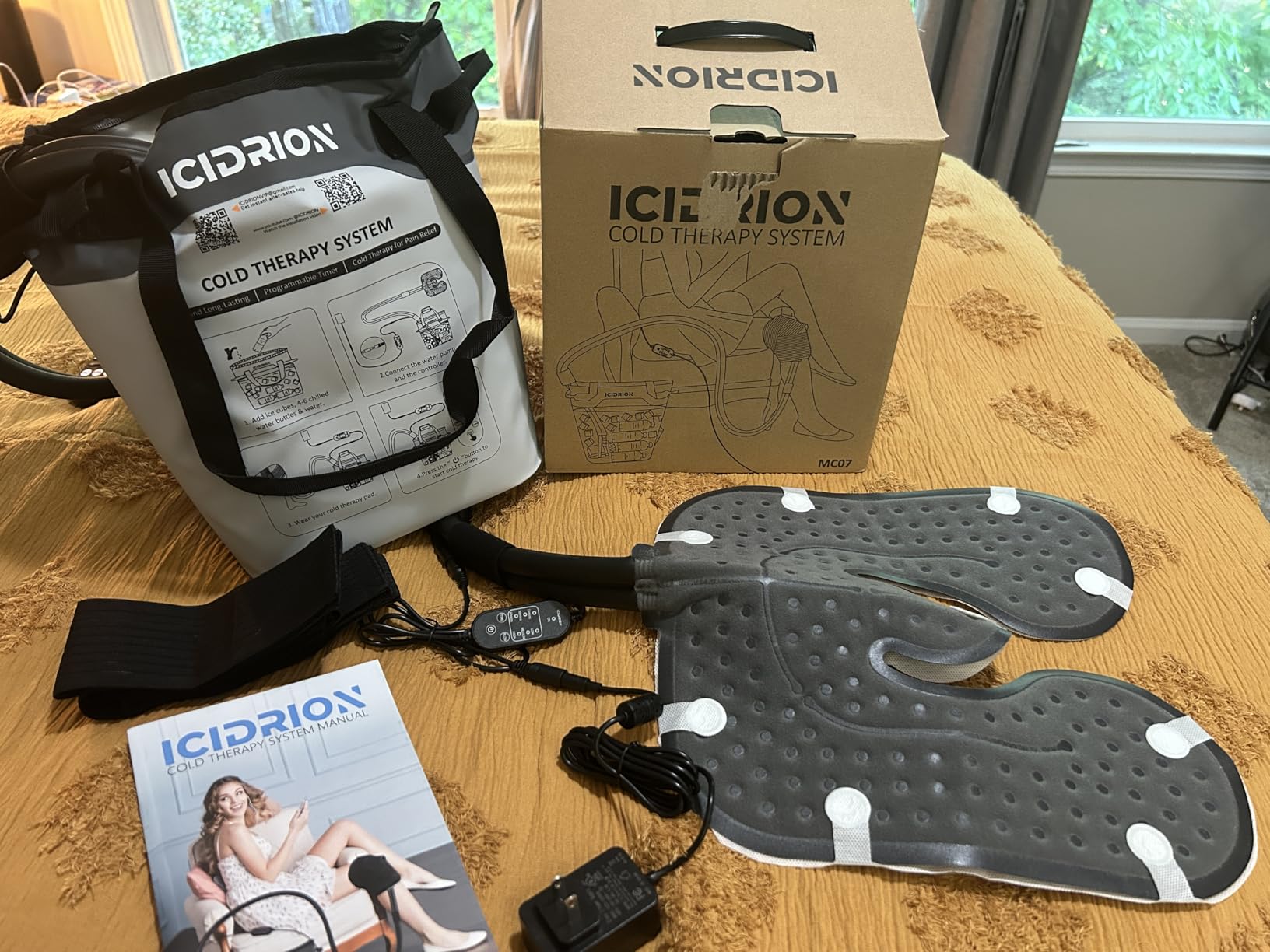 Quiet Ice Machine for Knee After Surgery, Programmable & Portable customer photo 1