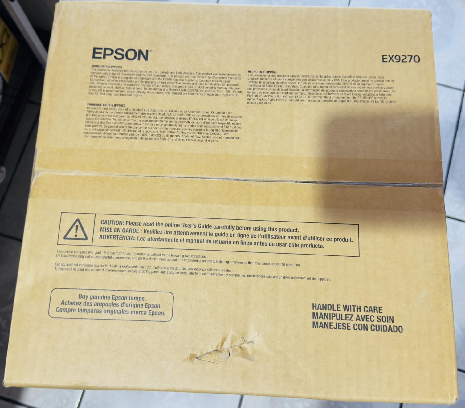 Epson Pro EX9270 Wireless 1080p 3-Chip 3LCD Business Projector customer photo 1