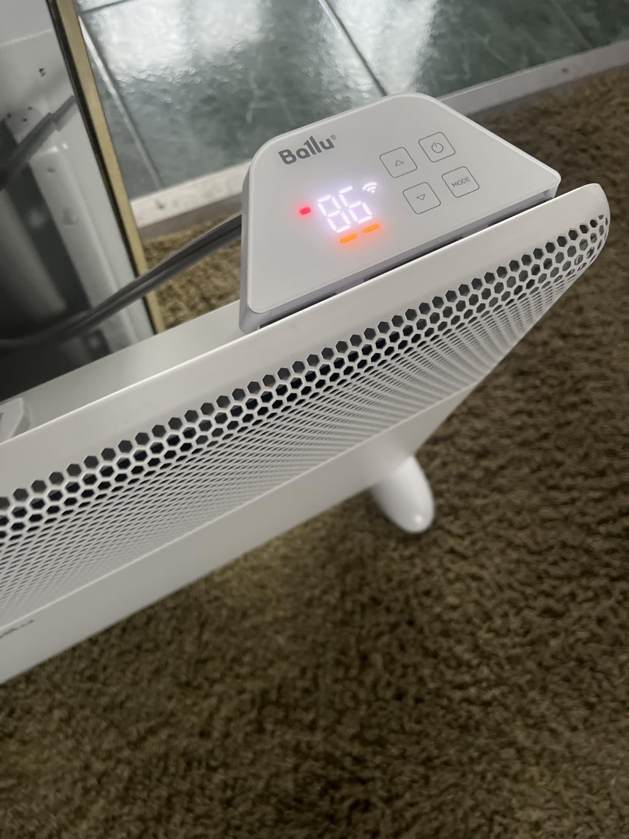 Ballu Convection Space Heater for Large Room With WiFi&Remote Control | 1500W Smart Panel Heater indoor use with Programmable Thermostat,Wall-Mounted,Quiet,Works with Alexa,White customer photo 1