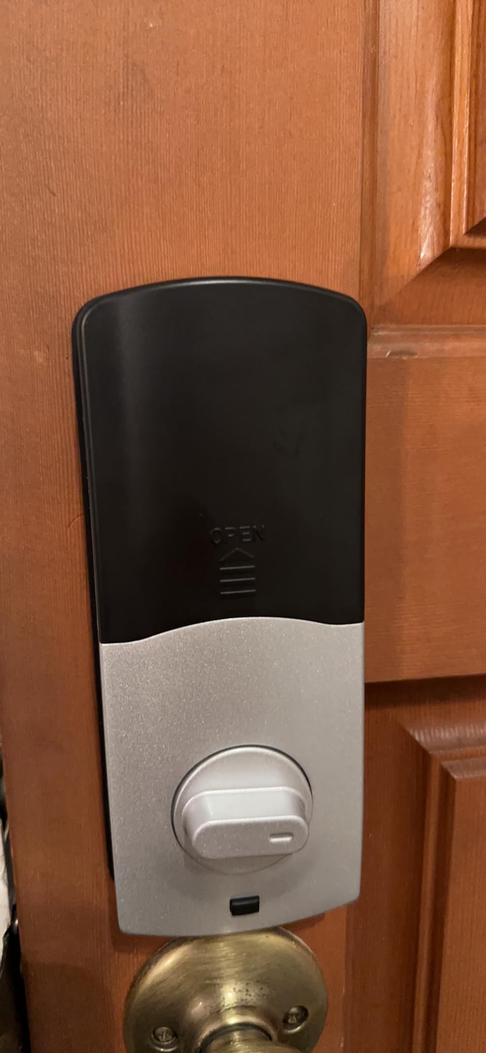 Smart Front Door Lock Sets: 2K HD Camera Lock with Doorbell Kits, Hornbill Fingerprint Keyless Entry Door Lock with Handles, WiFi Deadbolt(only 2.4G) for Remote Control, Free APP/Alexa/PIR, Black customer photo 2