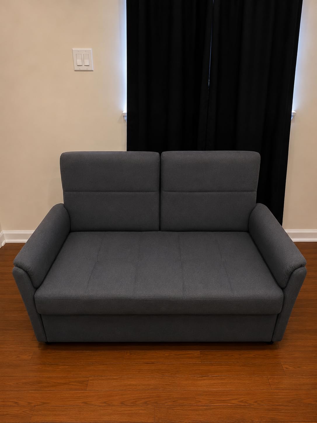Gizoon Convertible Sofa Bed Modern Couch Bed & Small Loveseat Sleeper, Grey | 3 in 1 Pull out Couch, Space-Saving Design, 5-Position Adjustable Futon Sofa Bed for Living Room, Apartment, Guest Room customer photo 2