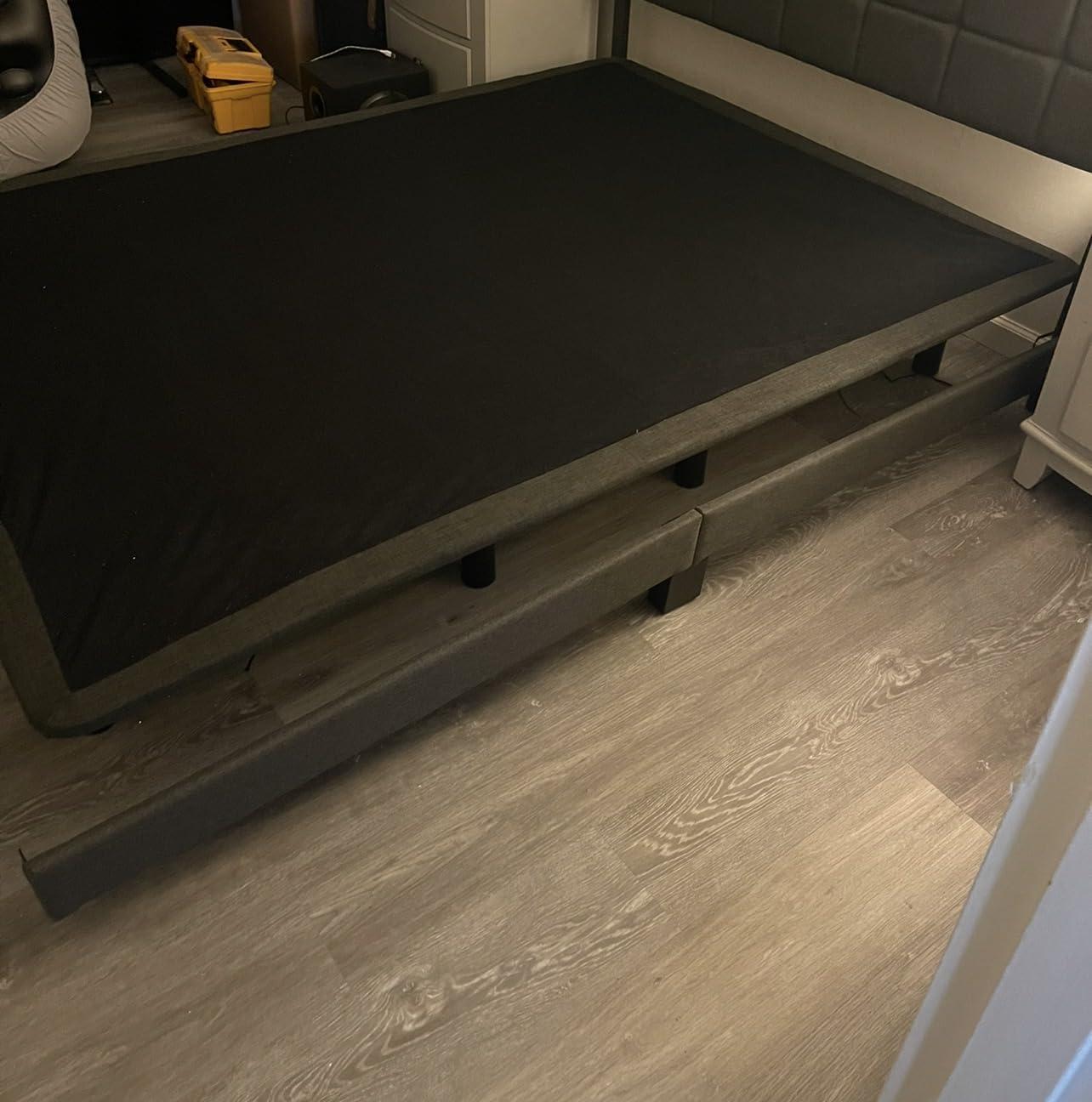 Anwick Queen Adjustable Bed Frame with Massage, Remote & USB Ports (Queen) | Adjustable Bed Base with Foot Incline, LED Light, Electric Bed Frame with Height-Adjustable Legs customer photo 2