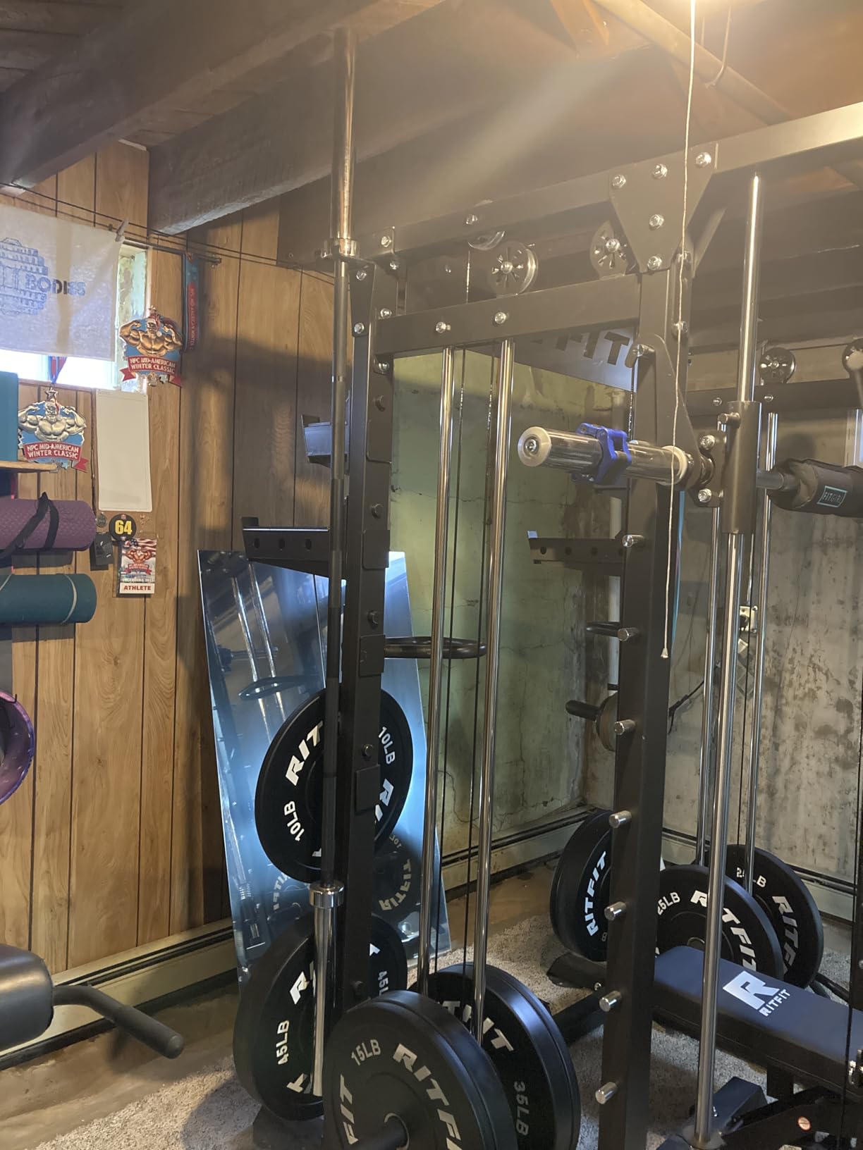 RitFit Elite 7ft Olympic Barbell, 45lb, 500-2000lb Capacity customer photo 1