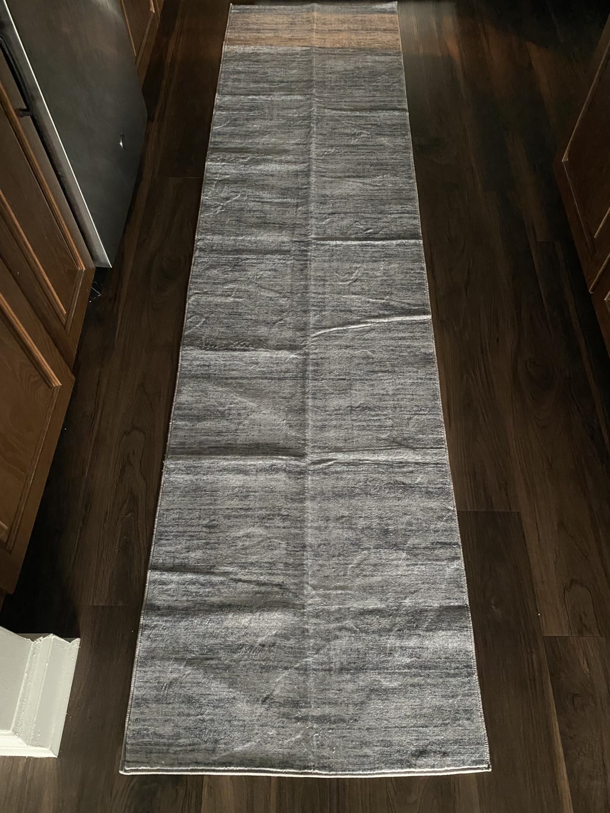 Runners for Hallways 2x8 Kitchen Runner Rugs, Modern Abstract Rug Runners for Entryway, Stain Resistant Washable Runner Rug Non-Slip 8ft Carpet Rug for Bedroom Living Laundry Room (Grey, 2'x8') customer photo 2