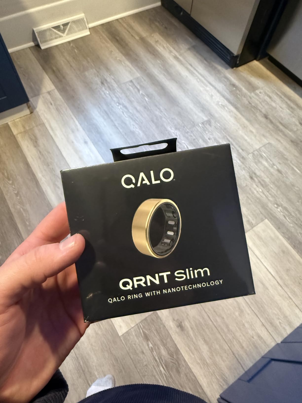 QALO SR-2 Smart Ring Fitness Tracker – Size Before You Buy – Gold, 10 customer photo 1
