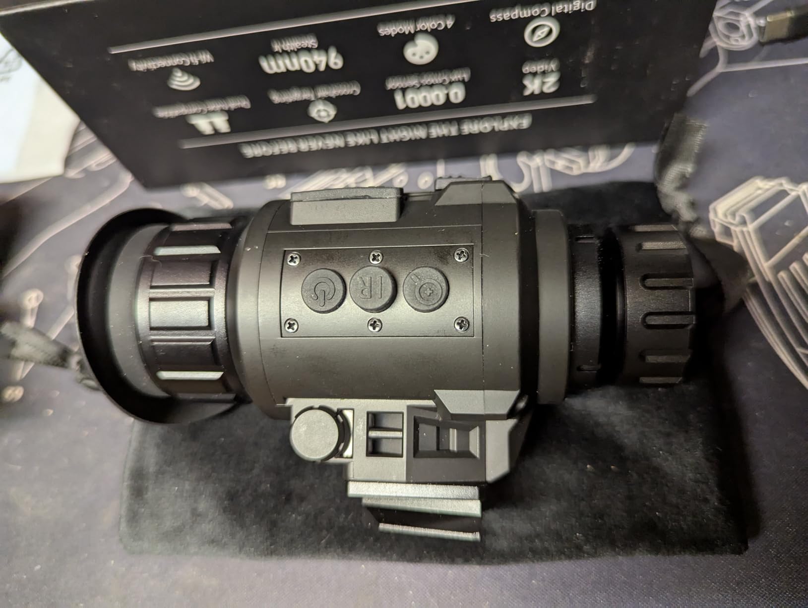 GOYOJO GNG2K Night Vision Monocular - 2K / 60Hz Refresh Digital Night Vision Goggles, Helmet Mountable, Stealth Infrared 940nm NVG with 0.0001 Lux Sensor, 4 Color Modes for Tactical/Hunting/Camping customer photo 2