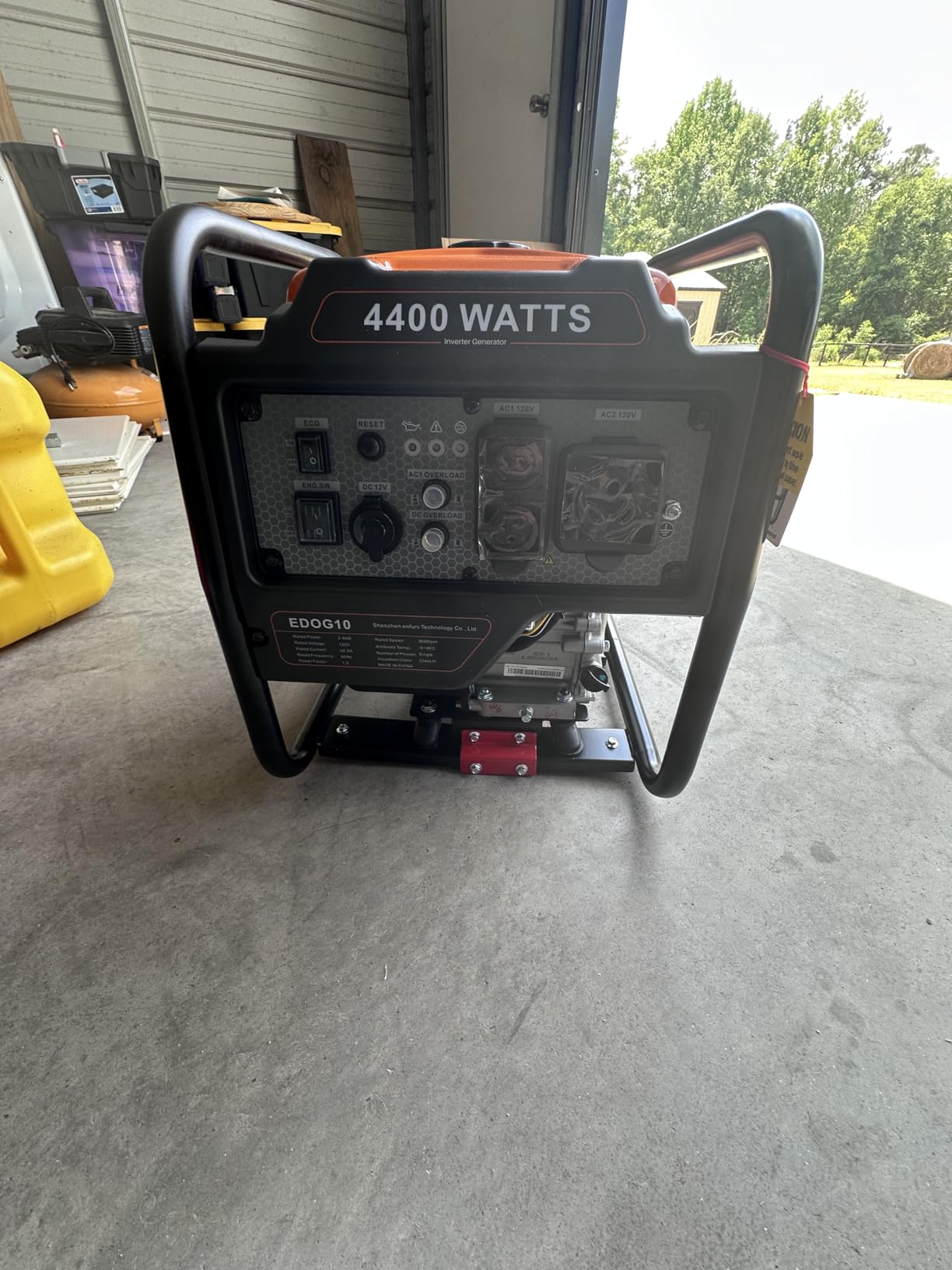 Oxseryn Power Equipment 4400 Watts Inverter Generator Gas Powered, Portable Open Frame Generator, Low Noise with ECO Mode, RV Ready, Emergency Home Backup customer photo 1