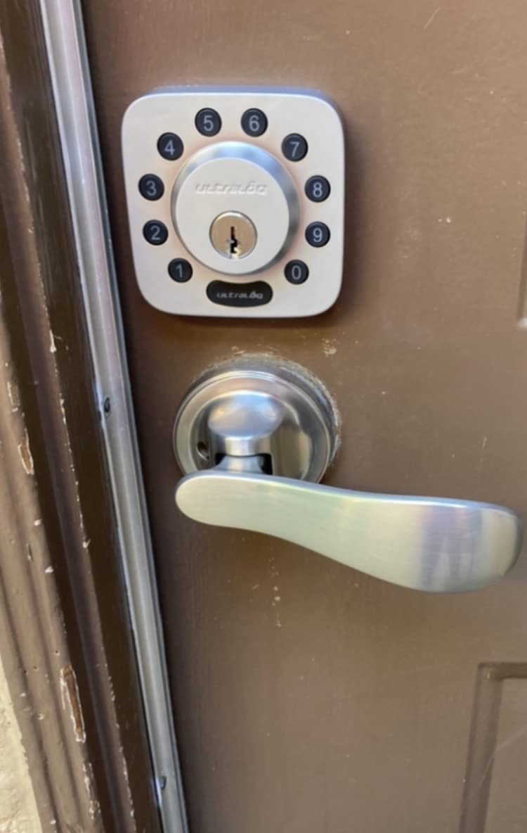 ULTRALOQ Bolt Fingerprint WiFi Smart Lock with Door Sensor, Remote Access customer photo 1