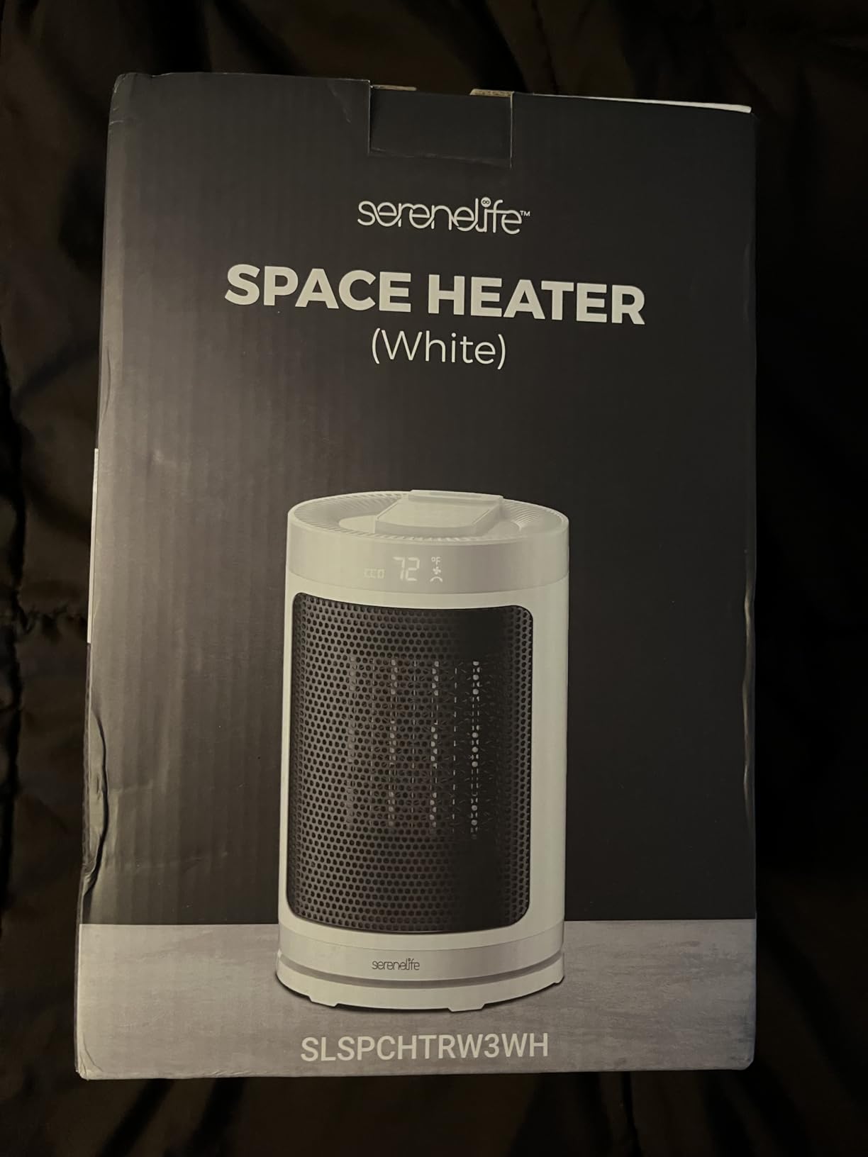 SereneLife Smart Space Heater – 1500W Indoor Electric Heater with Thermostat, Remote Control, 12-Hour Timer, Wi-Fi Enabled PTC Ceramic Heating for Home and Office, Gray (5.9