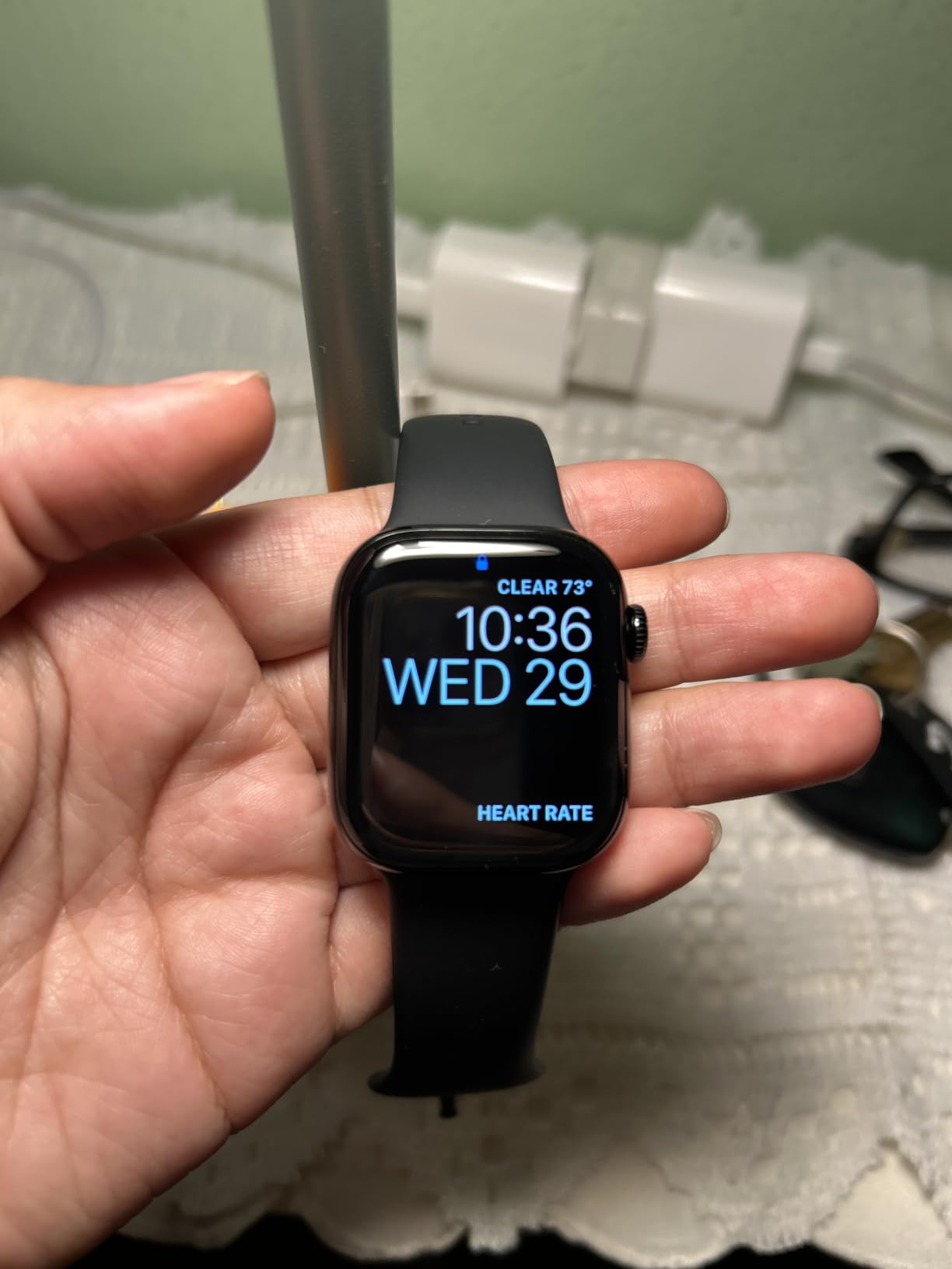 Apple Watch Series 11 [GPS 46mm] Smartwatch with Jet Black Aluminum Case with Black Sport Band - M/L. Sleep Score, Fitness Tracker, Health Monitoring, Always-On Display, Water Resistant customer photo 1