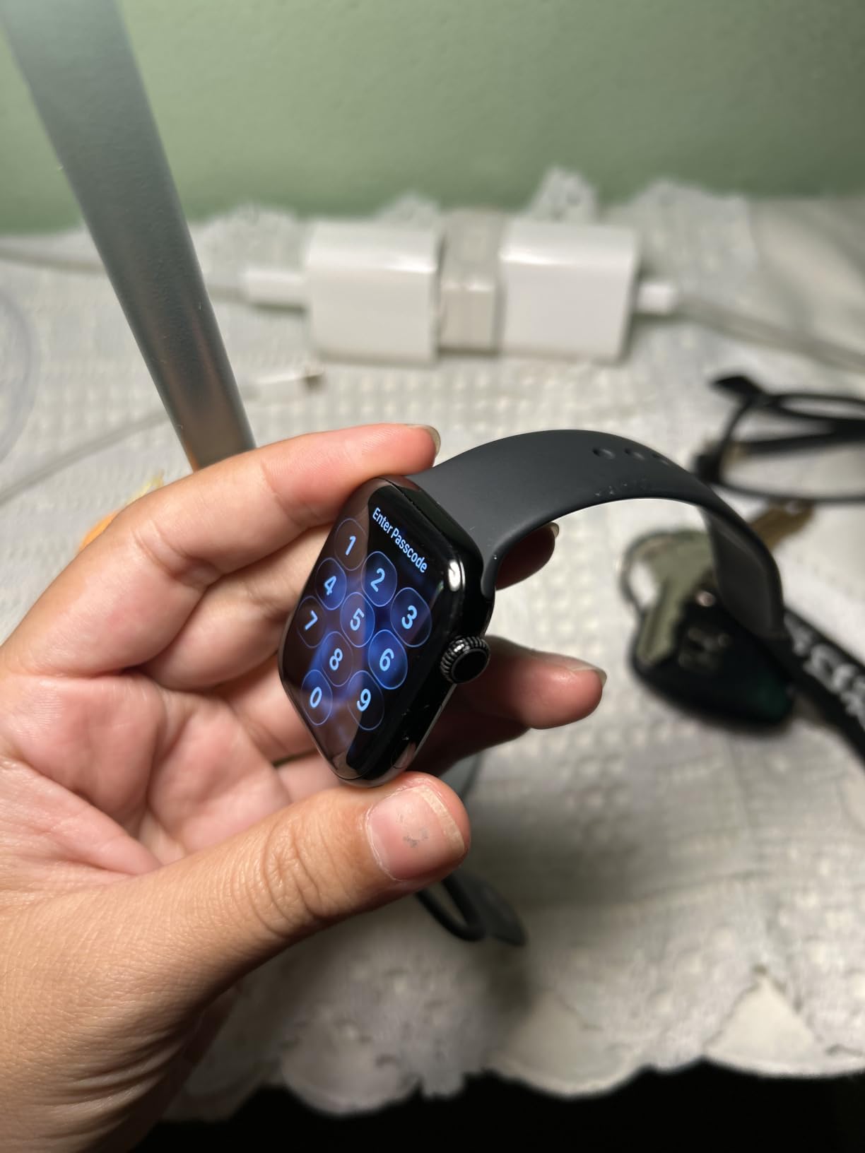 Apple Watch Series 11 [GPS 46mm] Smartwatch with Jet Black Aluminum Case with Black Sport Band - M/L. Sleep Score, Fitness Tracker, Health Monitoring, Always-On Display, Water Resistant customer photo 2