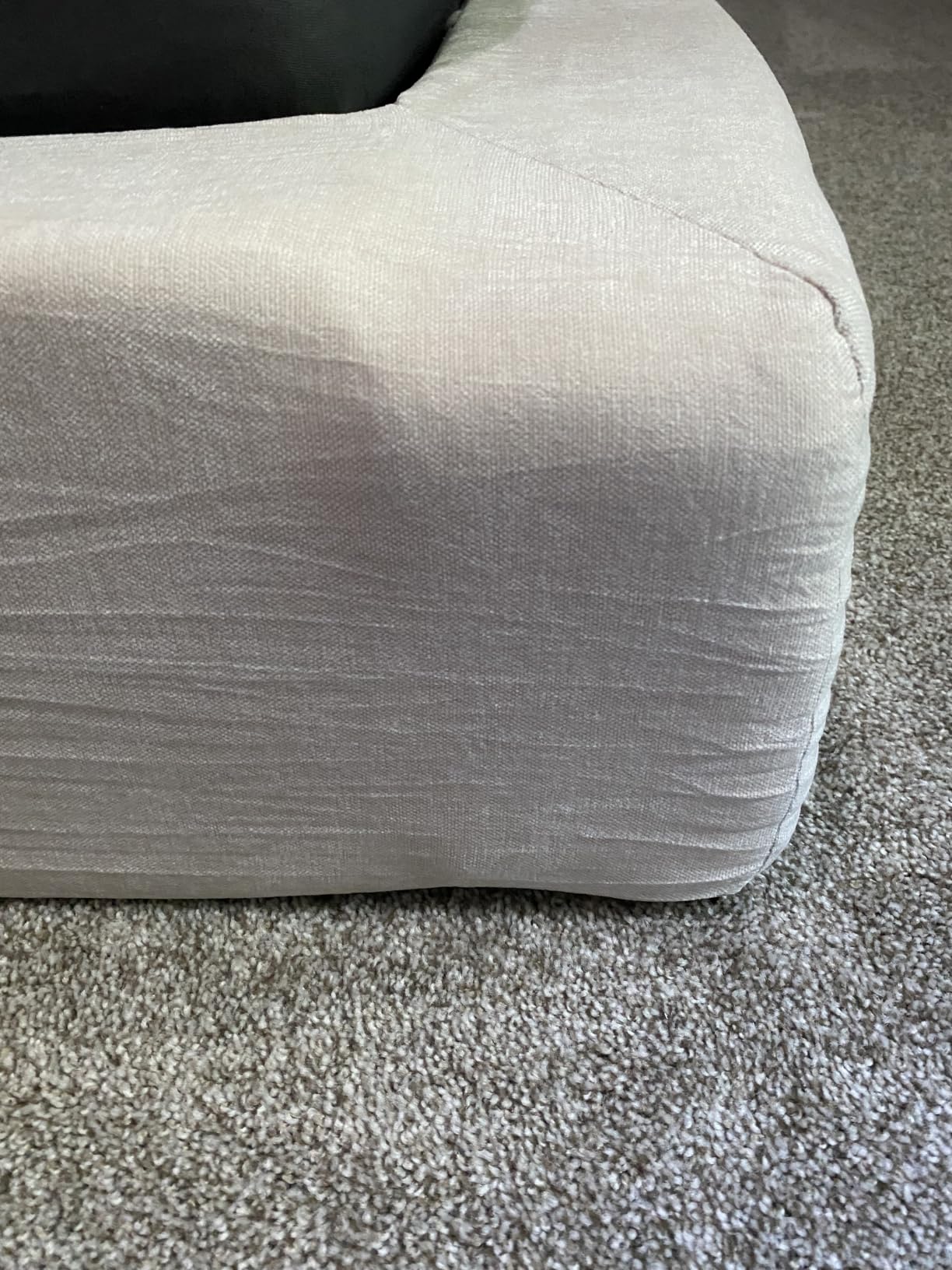 RECCI AirFrame Queen Upholstered Bed Frame with Plush Padded Headboard | Plush Padded Headboard, 360° Soft Foam Surround, Low Profile Cloud Bed Frame, No Box Spring Required, Easy Assembly customer photo 1