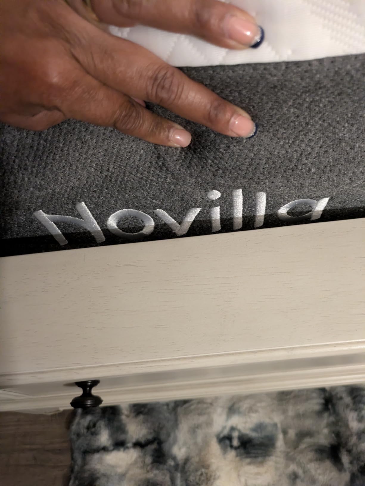 Novilla Bliss Cooling King Size Mattress, 14 Inch Gel King Memory Foam | Mattress in a Box with Cool-Touch Nylon Cover, Pain Relief & Spinal Support with CertiPUR-US Certified Foam customer photo 1