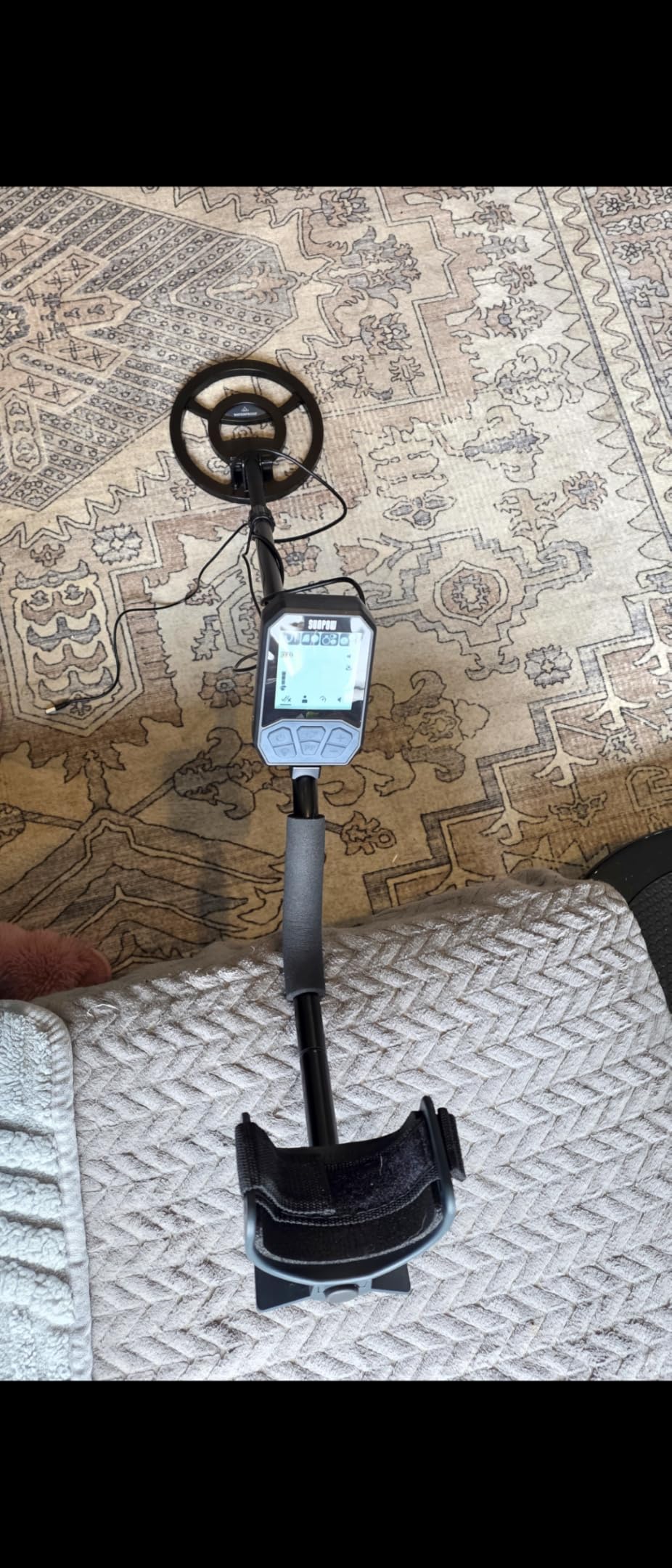 SUNPOW Rechargeable Metal Detector for Adults & Kids - Gold Finder with 1500mAh Lithium Battery, 20H Runtime, High Accuracy 8