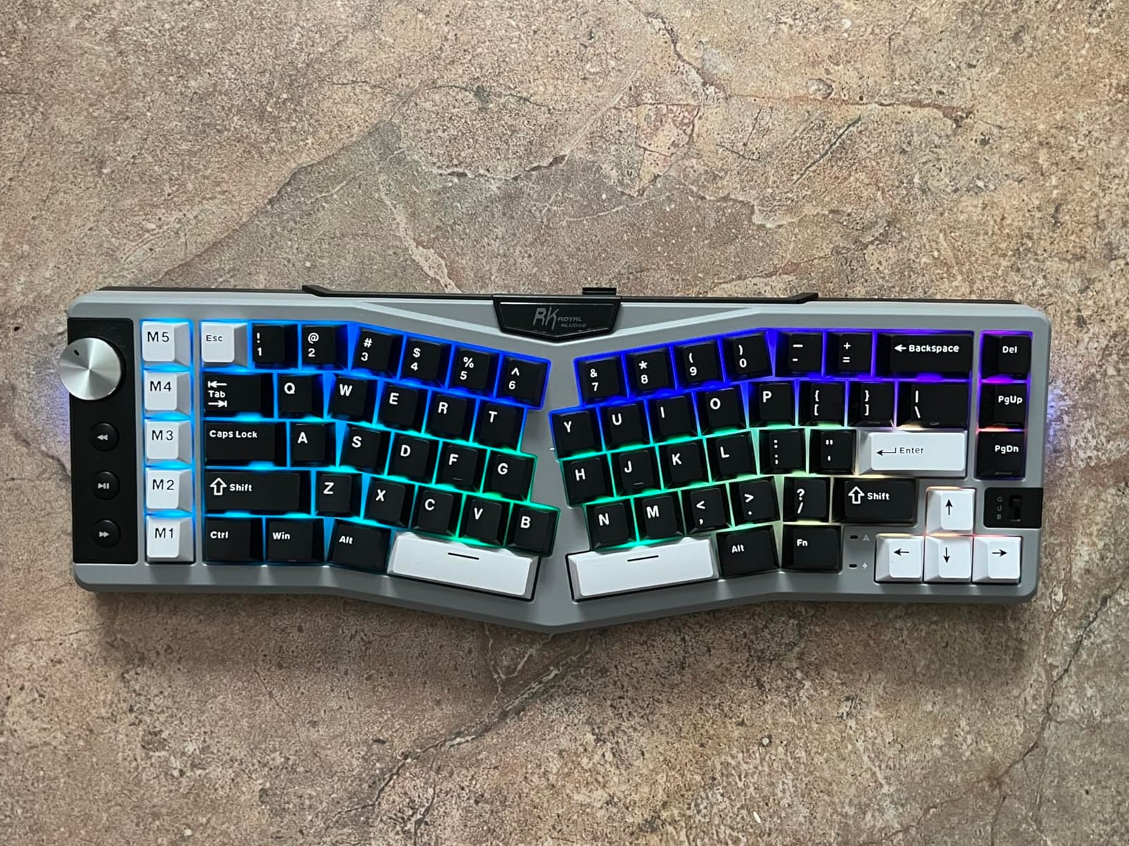 RK ROYAL KLUDGE A72 Alice Ergonomic Wireless Mechanical Keyboard, Split Ergo customer photo 2