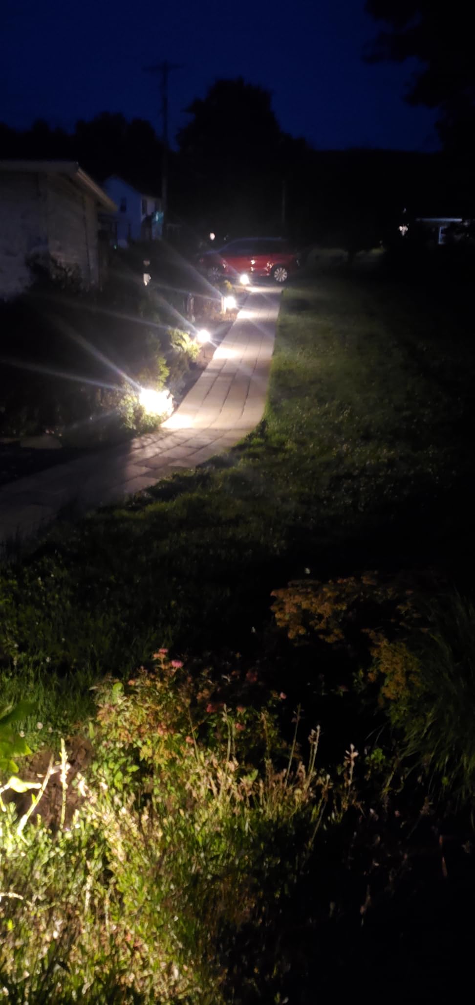 Low Voltage Pathway Lights with G4 3W 3000K Bulbs 12-Pack, ORB Aluminum customer photo 2