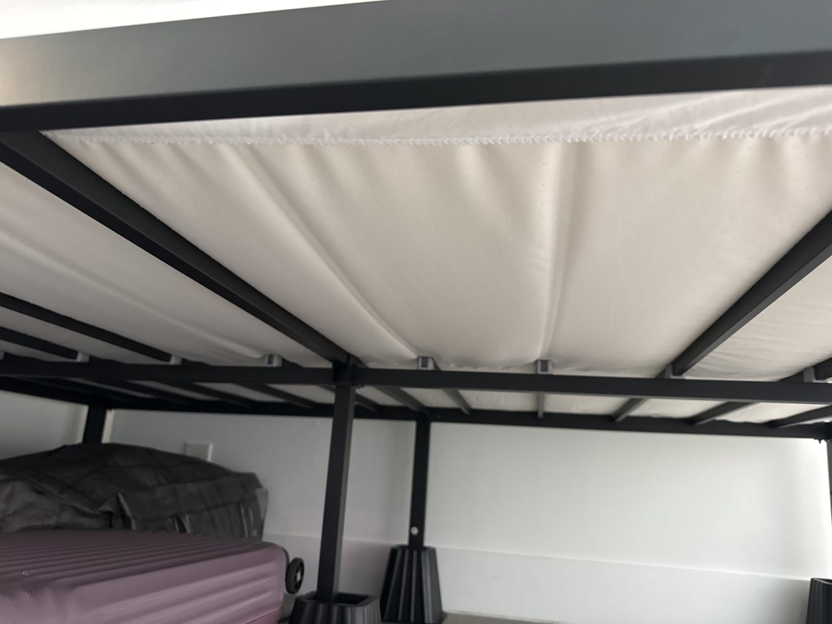VASAGLE Queen Metal Bed Frame, 16 Inches Tall, 1100 lb Weight Capacity | Heavy-Duty Platform Bed, No Box Spring Needed, Under-Bed Storage, Mattress Retainers, Easy Setup, URMB661BD02S customer photo 1