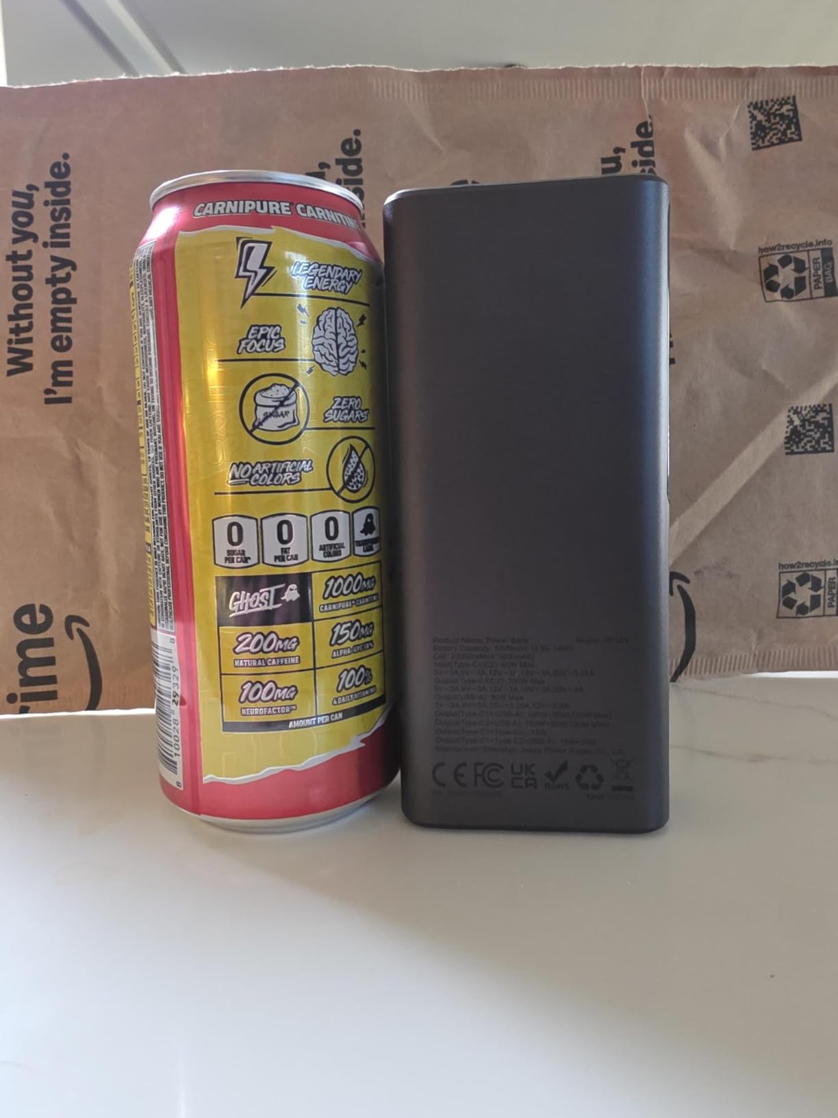 GREPRO 100W Laptop Power Bank, 20000mAh 130W Total Aluminum Alloy USB C customer photo 1
