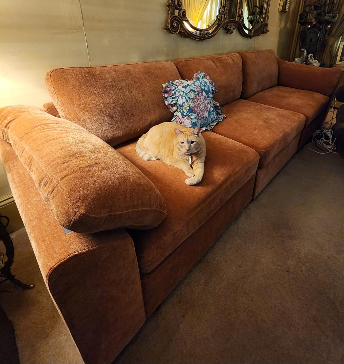 EASE MOOSE Oversized Sectional Modular Sofa, Comfty Deep Seat Couch for Living Room, Solid Wood Frame Sofa, Removable and Washable, Grey customer photo 2