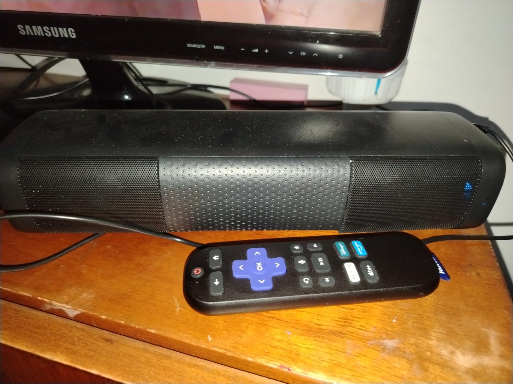 Saiyin 11.7-inch Sound Bar, Small Size & Big Power, Center-Channel Speakers customer photo 1