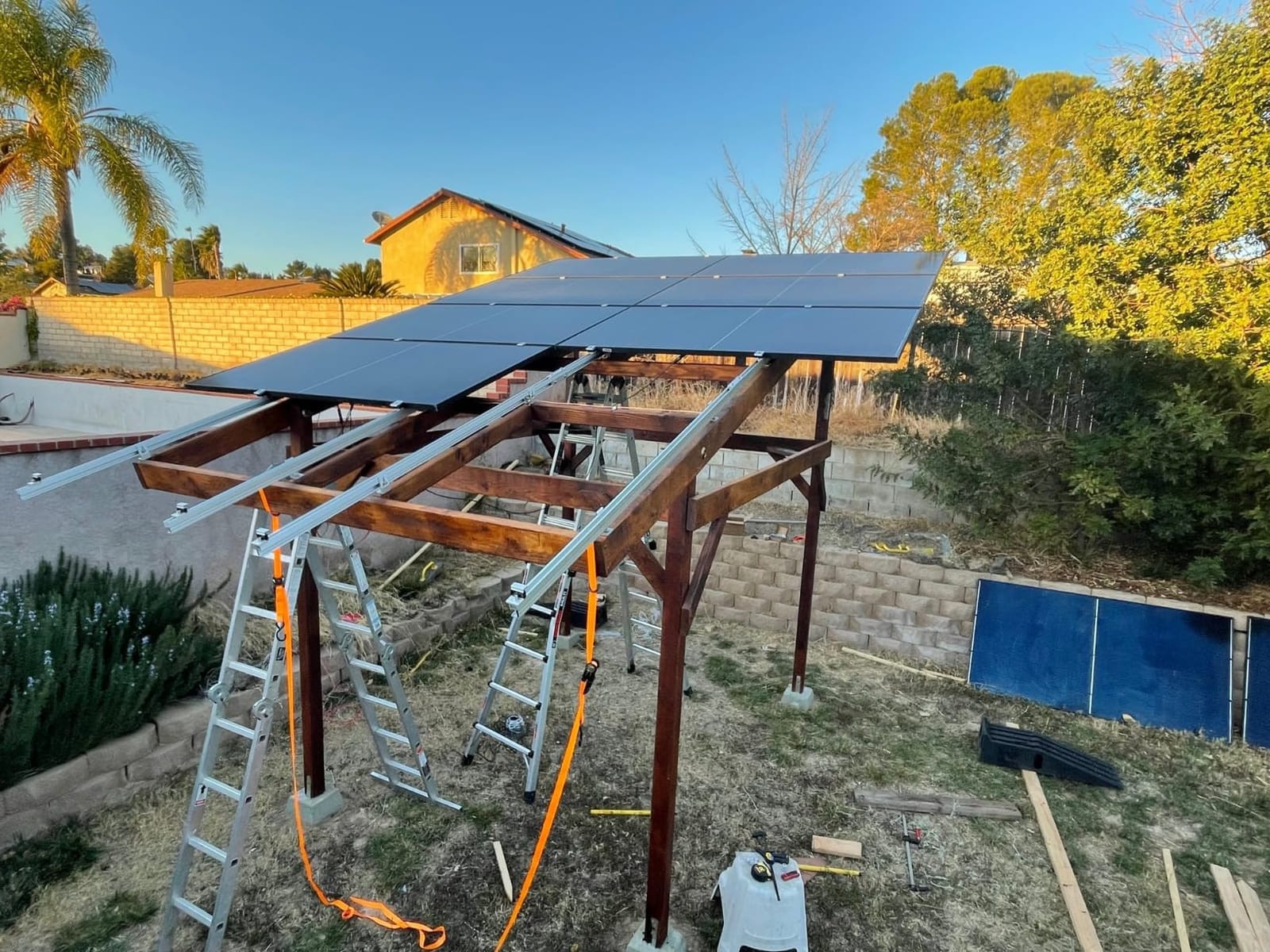 Tandefio Solar Panel Mounting Kit for 12-15 Solar Panels, Silver customer photo 1