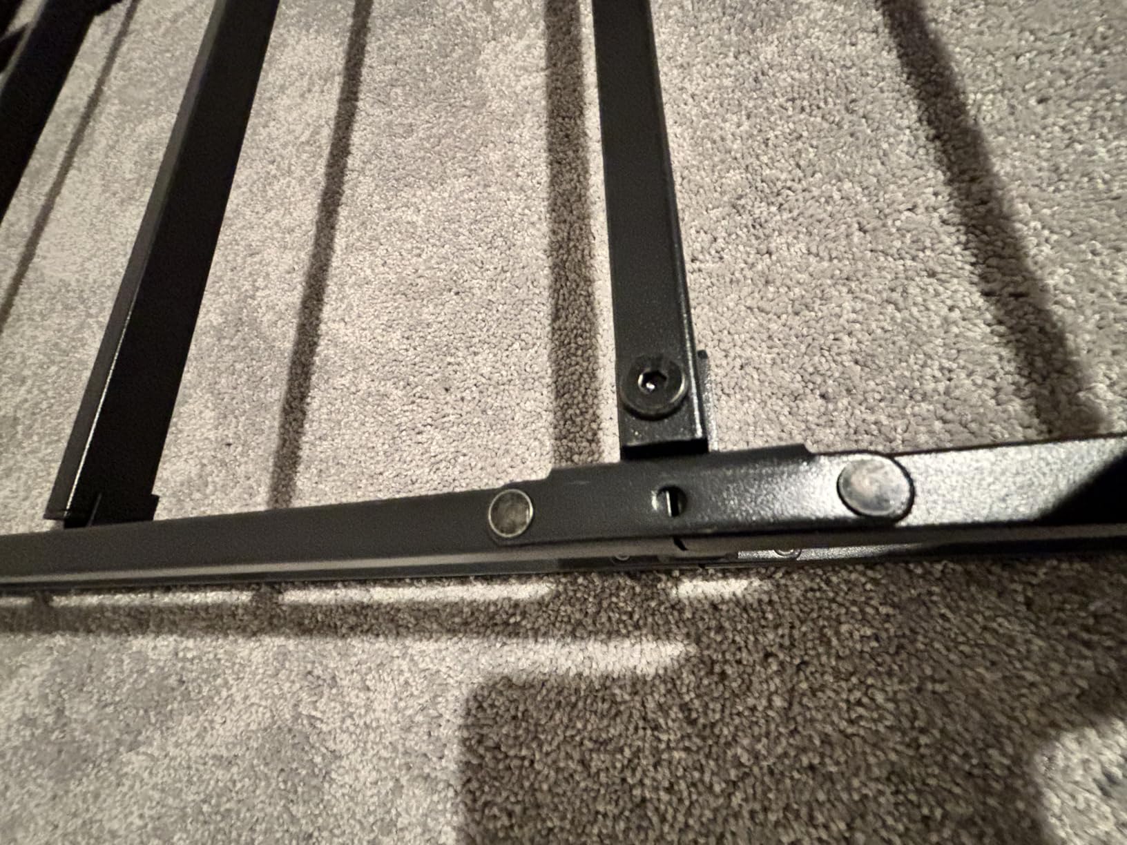 King Bed Frame, 7 Inch Basics Metal Bed Frame, Heavy Duty 9-Leg Base for Box Spring and Mattress, Easy Assembly, Black customer photo 1