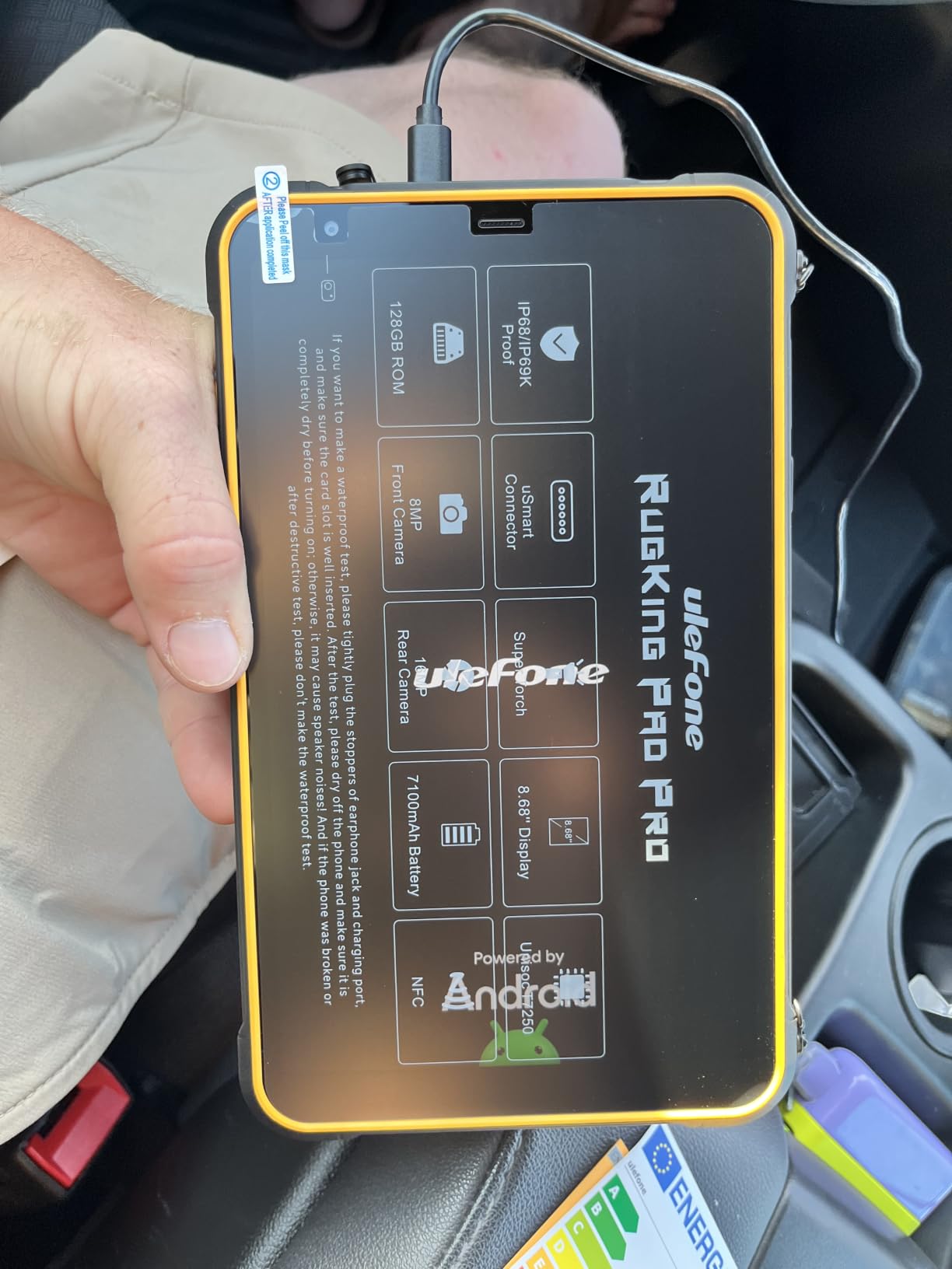 Ulefone Rugking Pad Pro 4G Rugged Tablet(Built-in eSIM), Android 16, 16GB+128GB Octa Core, 7100mAh 8.68