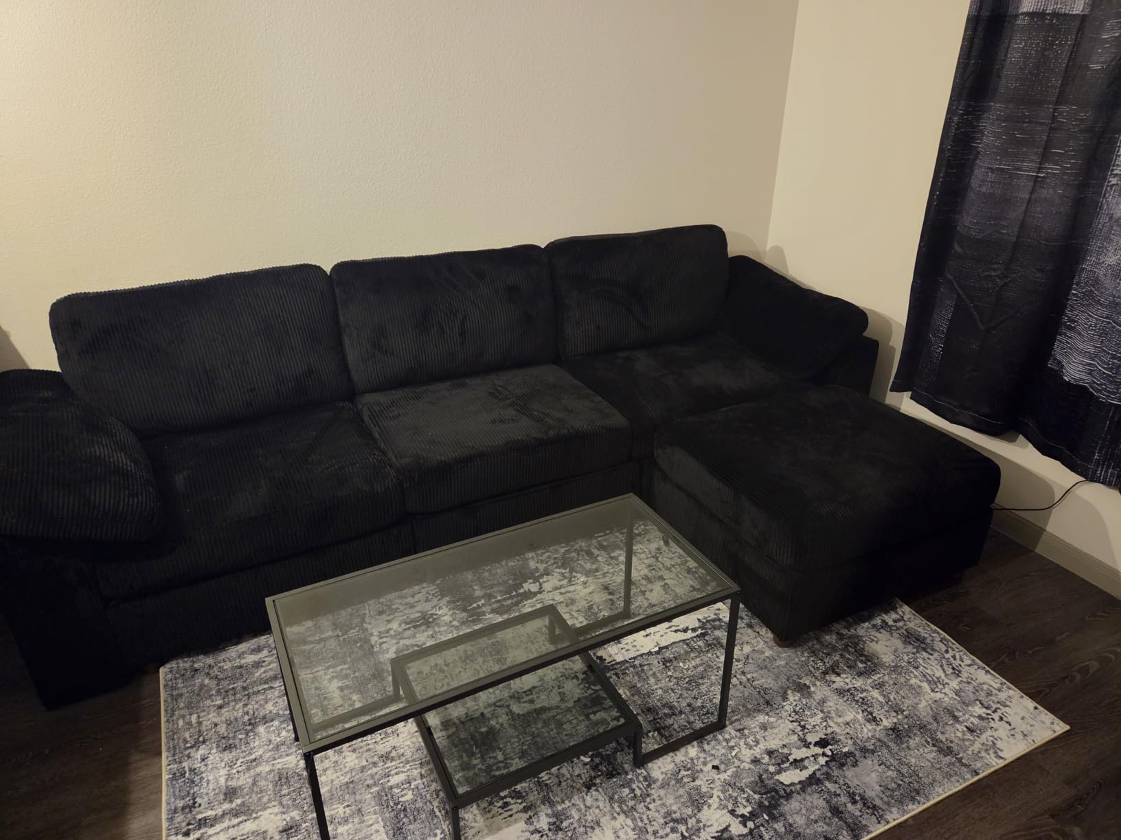 EASE MOOSE Oversized L Shape Sectional Modular Sofa, Wide Deep Seat Sectional Sofa, Comfortable Grey Cloud Modular Sofa customer photo 1