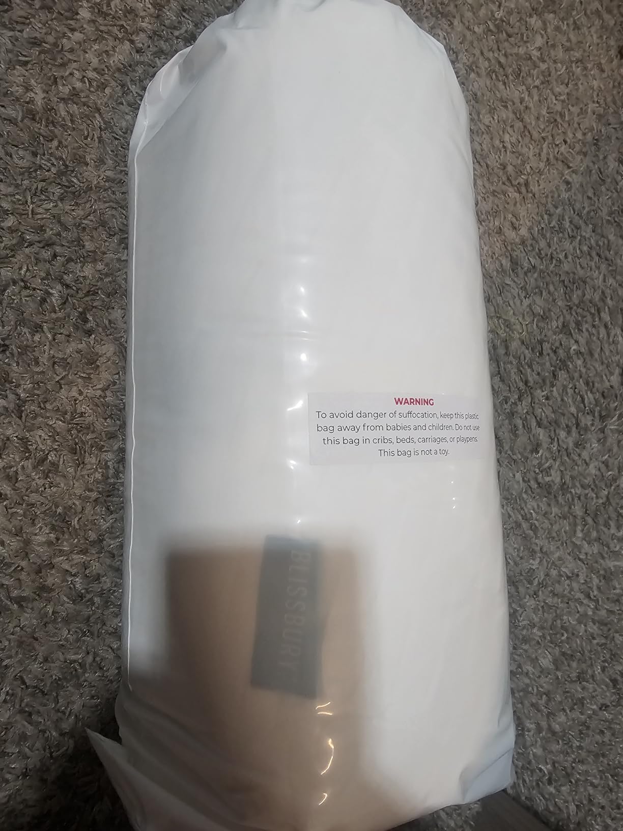 BLISSBURY Adjustable Talalay Latex Pillow, Crescent Shape, Queen Size | Customizable loft, Talalay shredded latex blend, washable cover customer photo 1