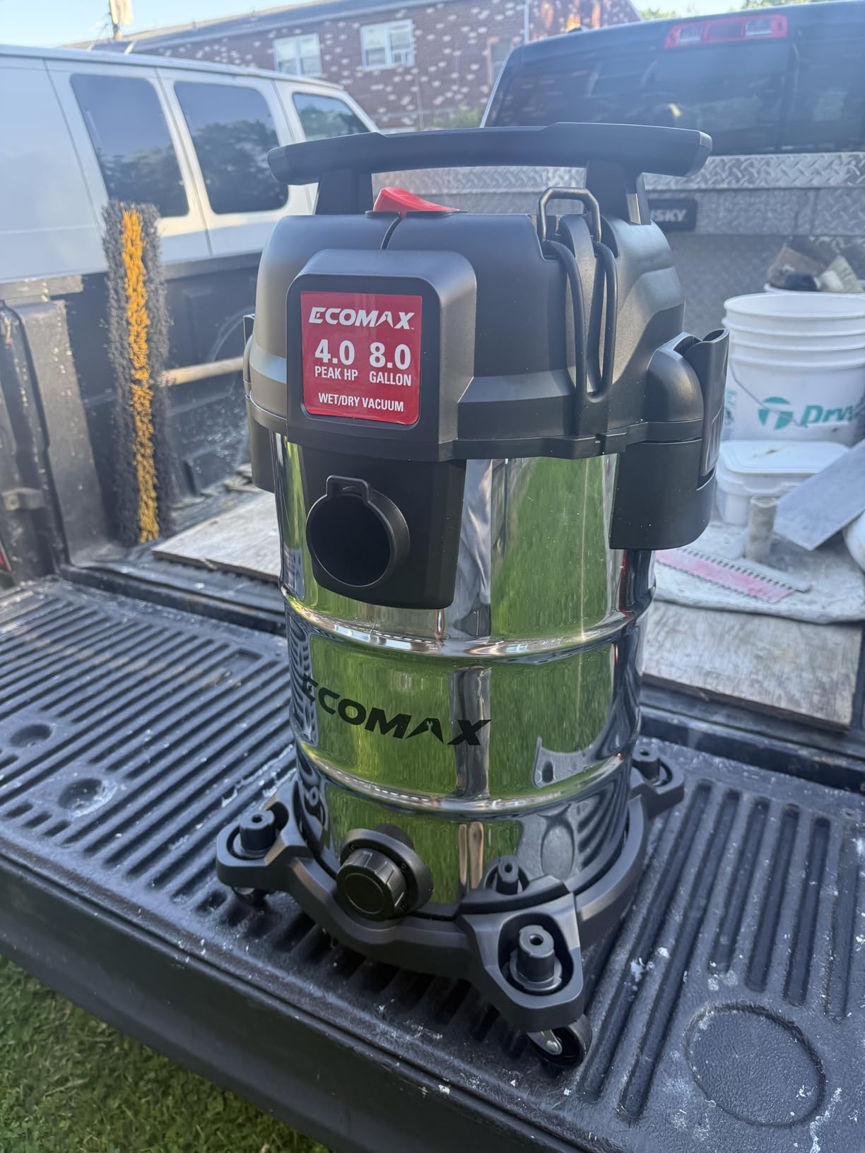 ECOMAX 8 Gallon Ultra Quiet Stainless Steel Shop Vacuum Wet and Dry customer photo 1