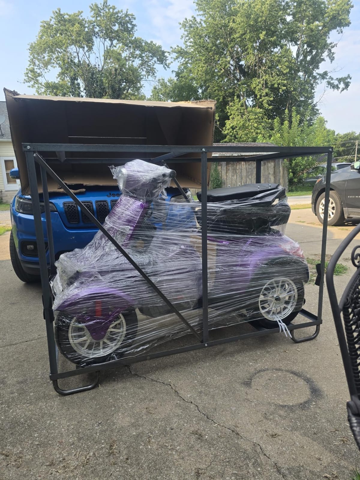 Super Large Electric 4 Wheel Mobility Scooters, Heavy Duty 800W Wheelchair Device, 25 Miles Long Range, All Terrain Mobility Scooter，Speed Adjust, Remote Key,Receive Ready to Ride (Blue) customer photo 1
