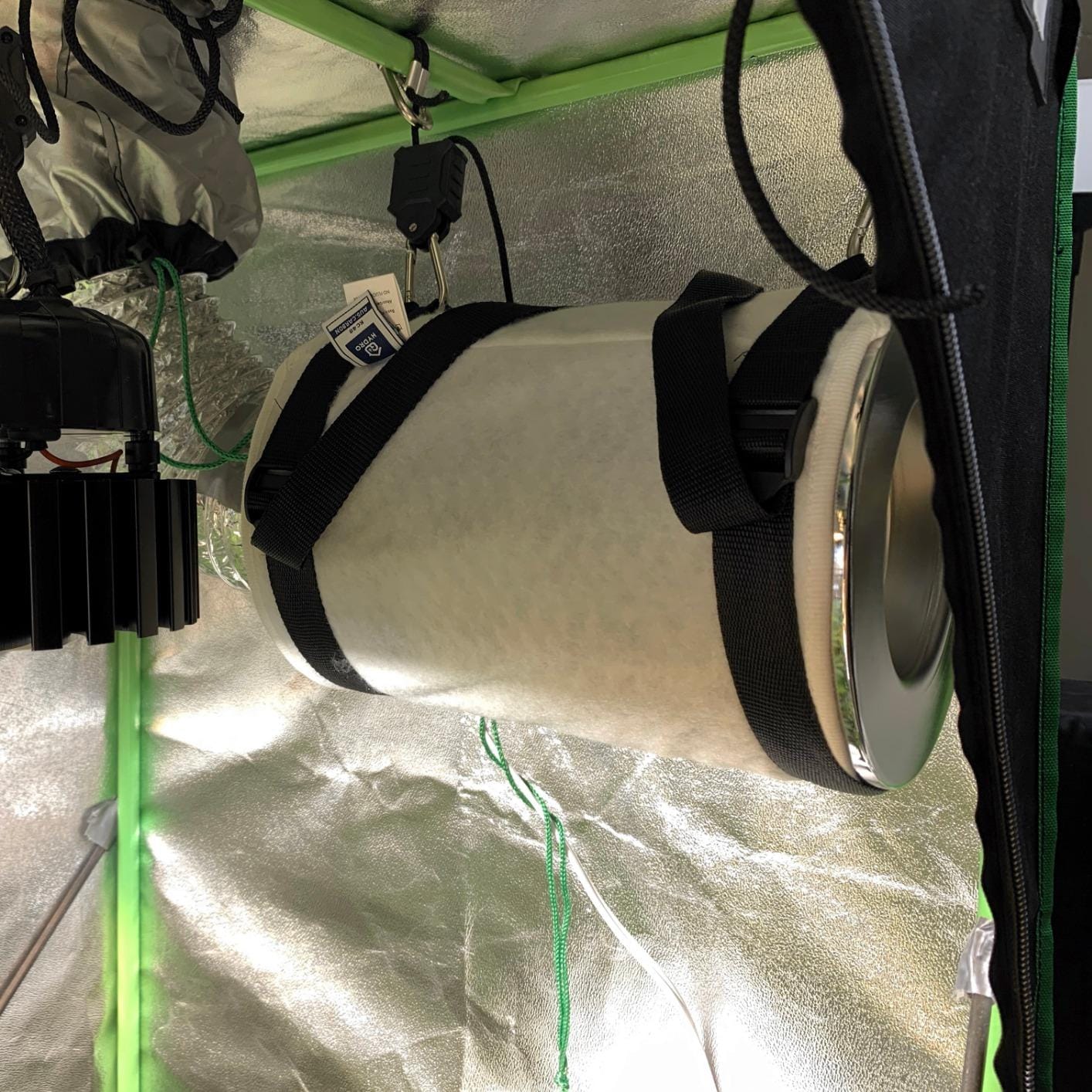 3x3 Grow Tent Kit Complete System with WiFi App Control, 1680D Oxford Canvas, Black, Indoor Plant Growing Enclosure customer photo 2