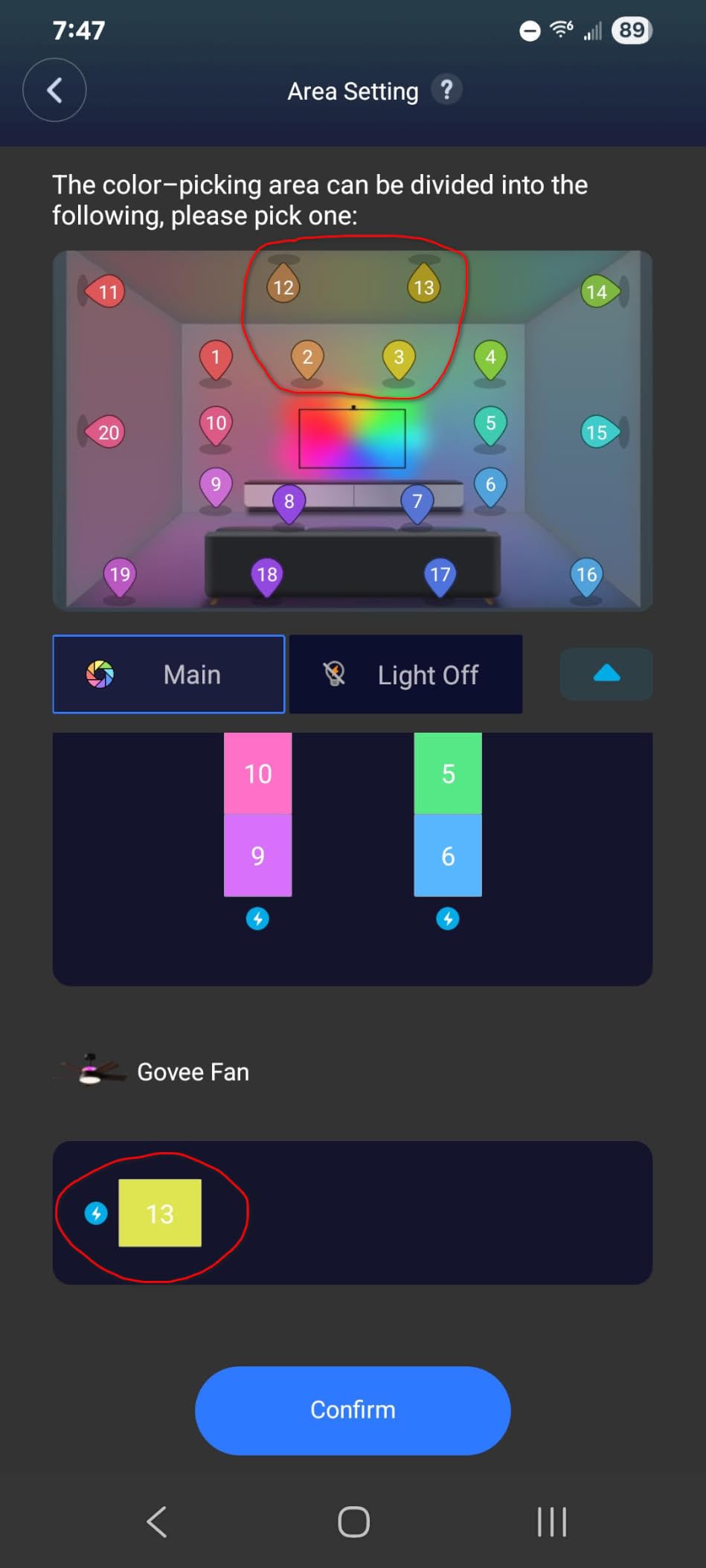 Govee Ceiling Fans with Lights and Remote, RGBIC Smart 52'' flush mount | Reversible DC Motor, Dimmable, 2800lm, Low Profile Ceiling Fan for Bedroom, Living Room, Black customer photo 2