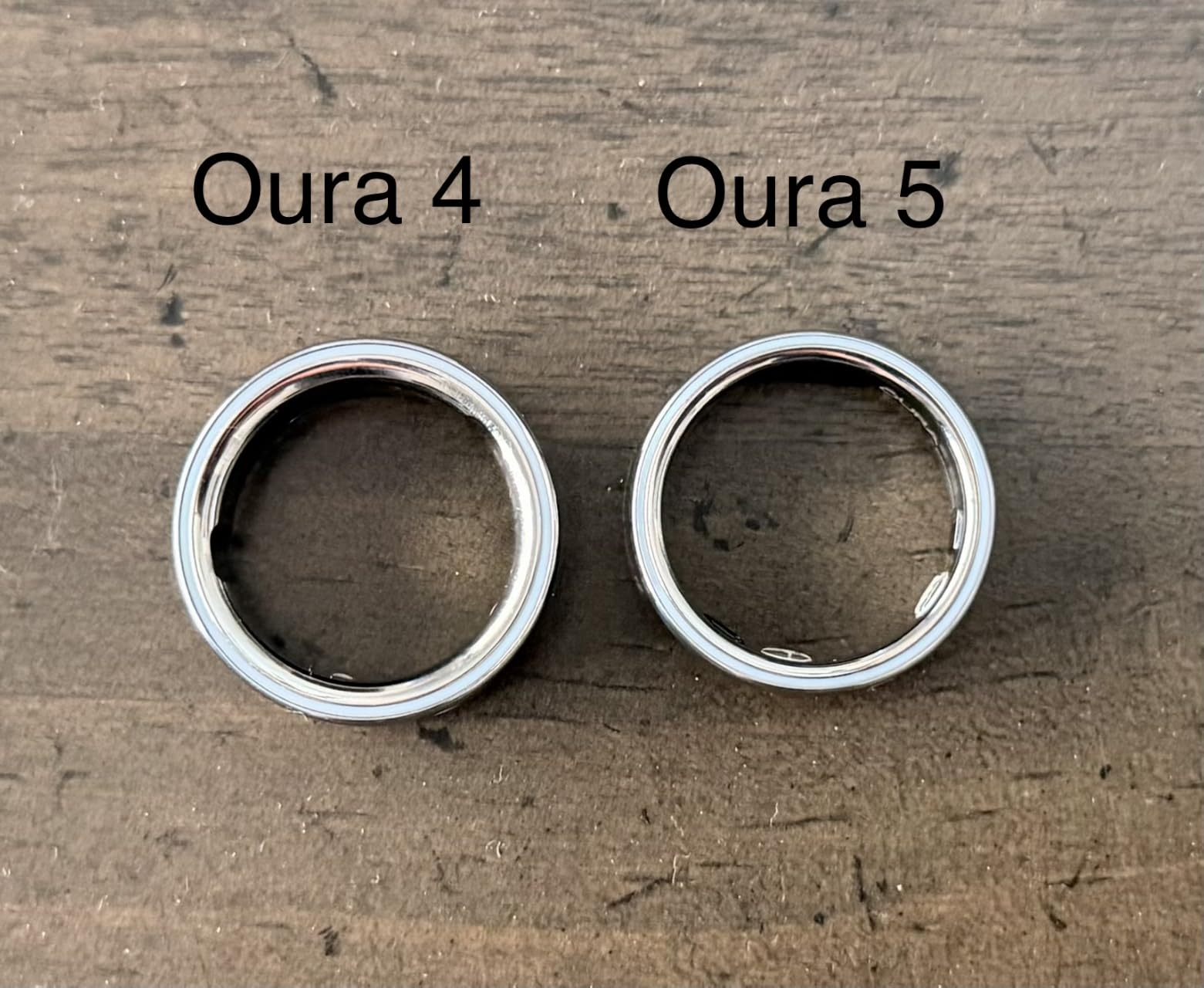 Oura Ring 5 Smart Wearable - Silver - Size 8 - Fitness & Sleep Tracker customer photo 2