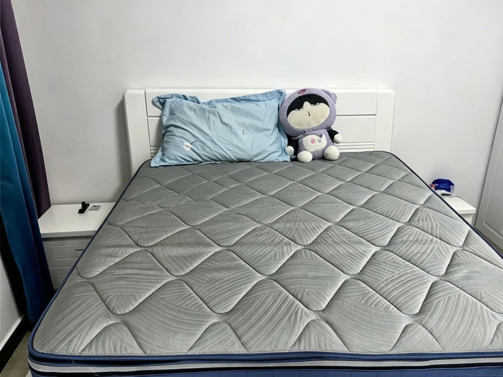 Sweetnight CoolNest Hybrid Queen Size Mattress 14 Inch, Cooling Pillow Top | Cool Night Sleep for Hot Sleeper, 7-Zone Ergo Support for Pressure Relief, 4 Stage Cool Enhanced Breathability, Medium Firm customer photo 1